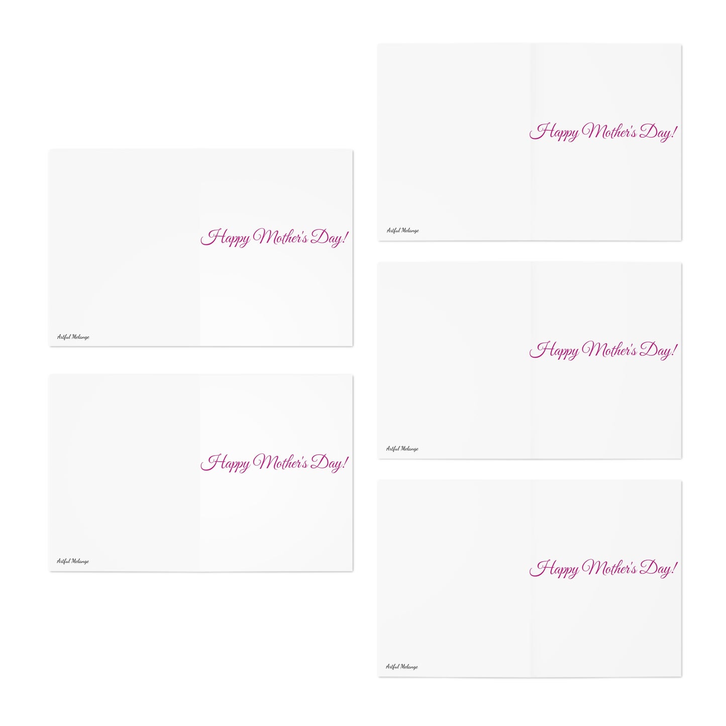 Blossoming Love Mother's Day Note Card Set(5-Pack)