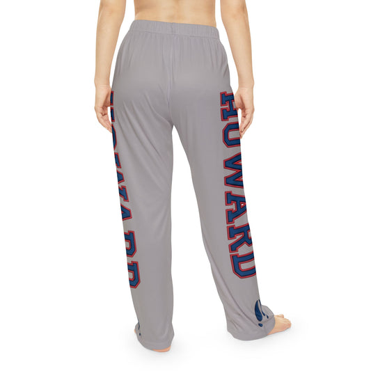 Howard-Inspired Women’s Pajama Pants | HBCU Lounge Bottoms/ Grey