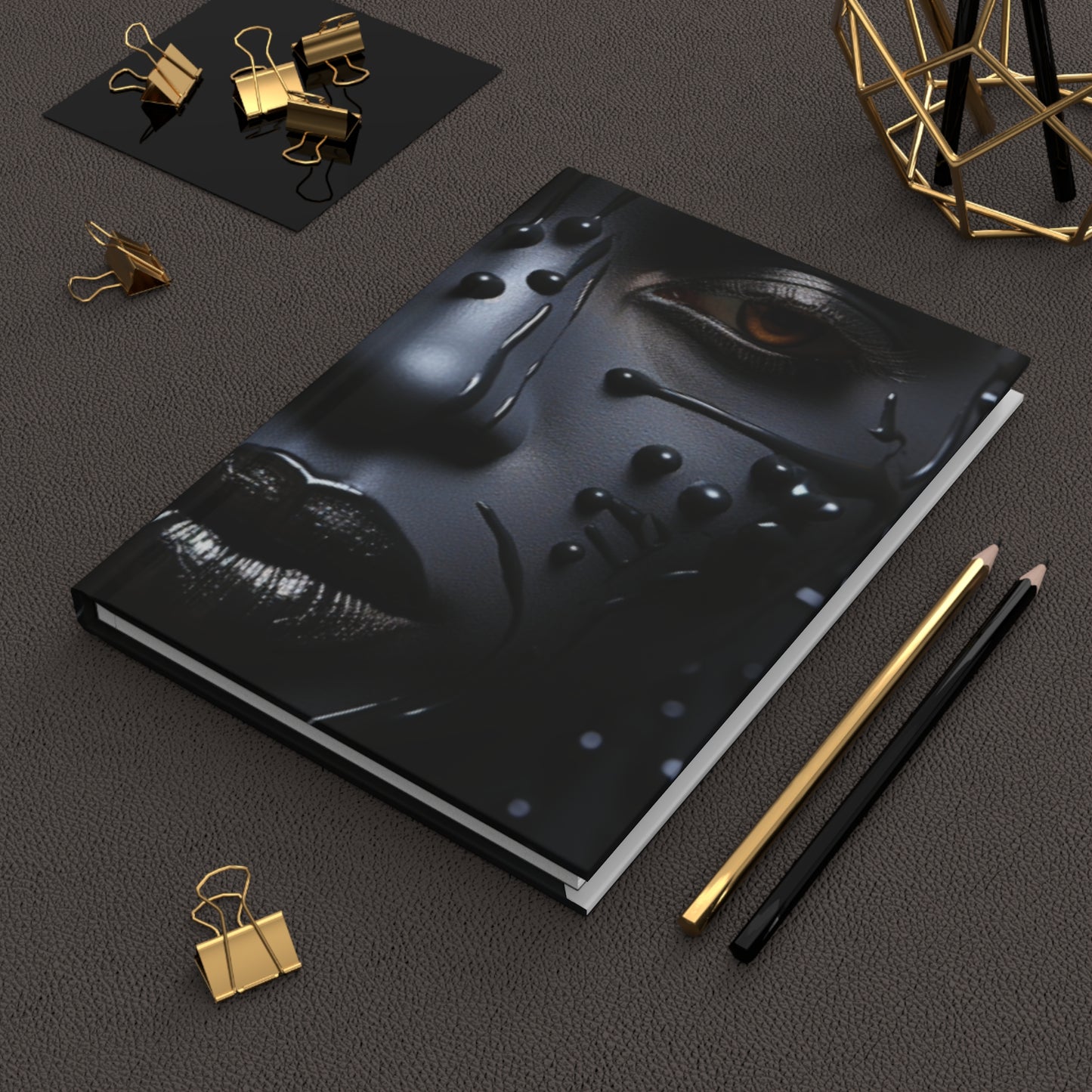 Elegance In Black: Melanated Hardcover Journal