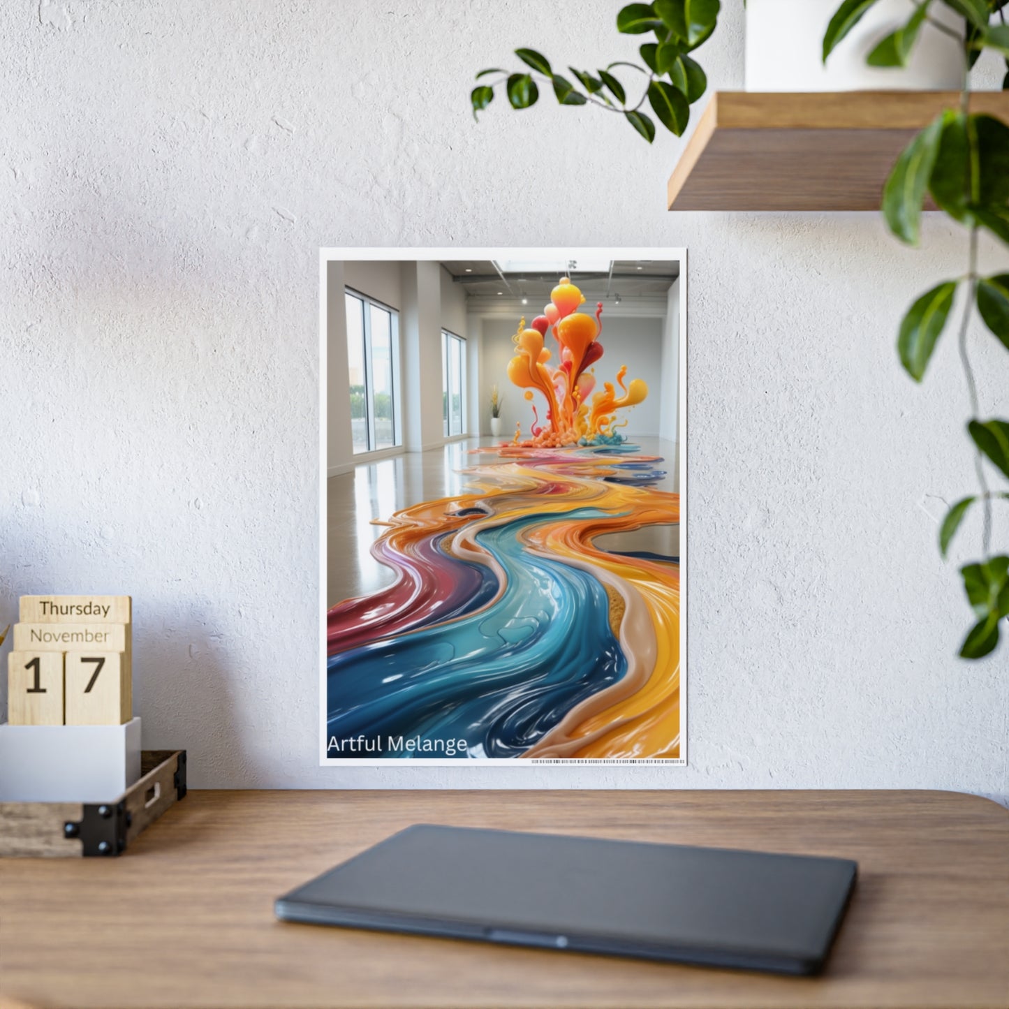 Vibrant Acrylic Canvas Print- Vibrantly Flowing