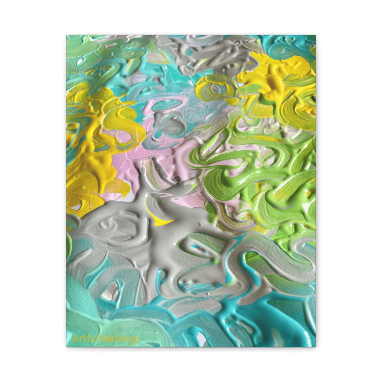 Acrylic Abstract Canvas Print - Richly Textured Artistry