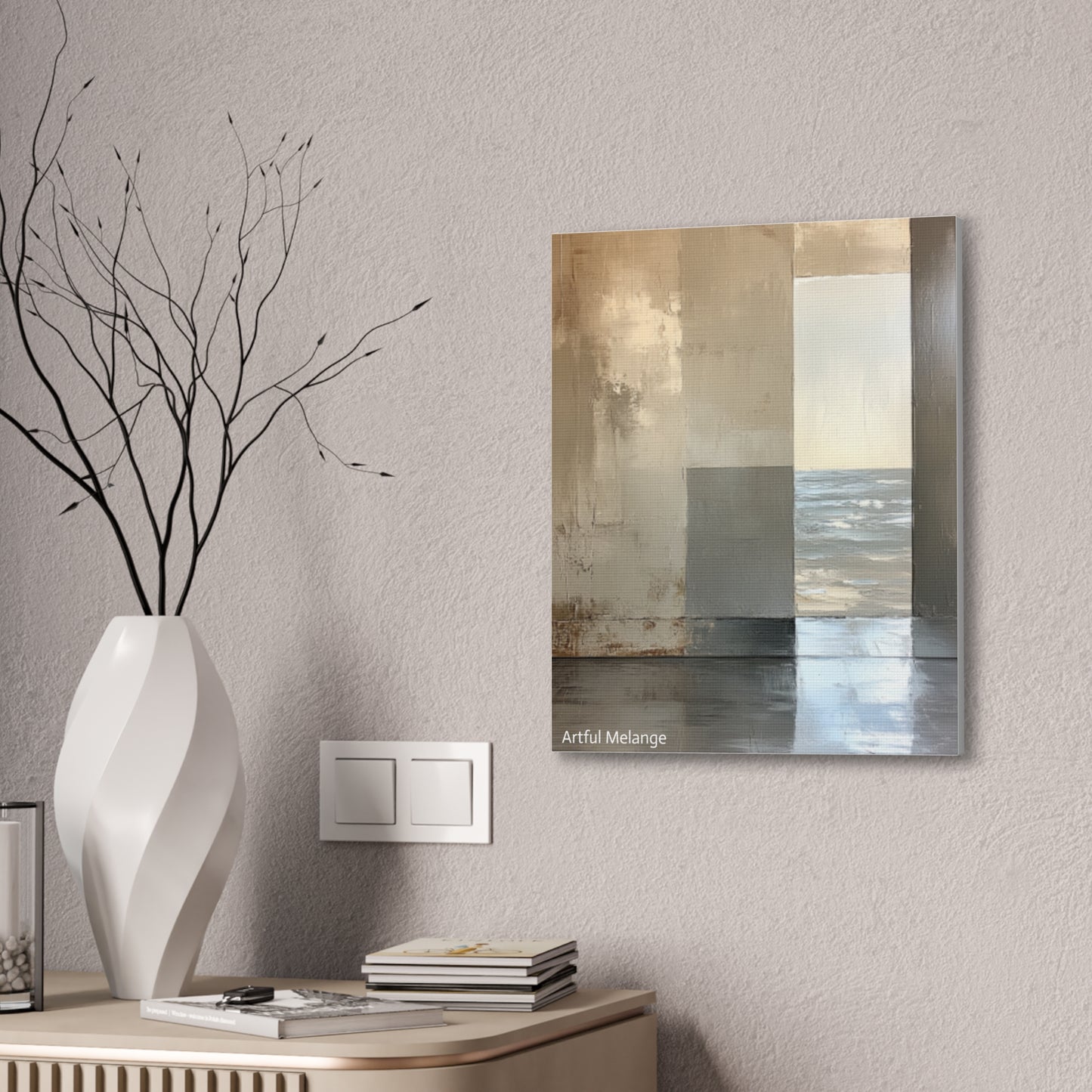 Acrylic Abstract Canvas Print - Richly Textured Artistry