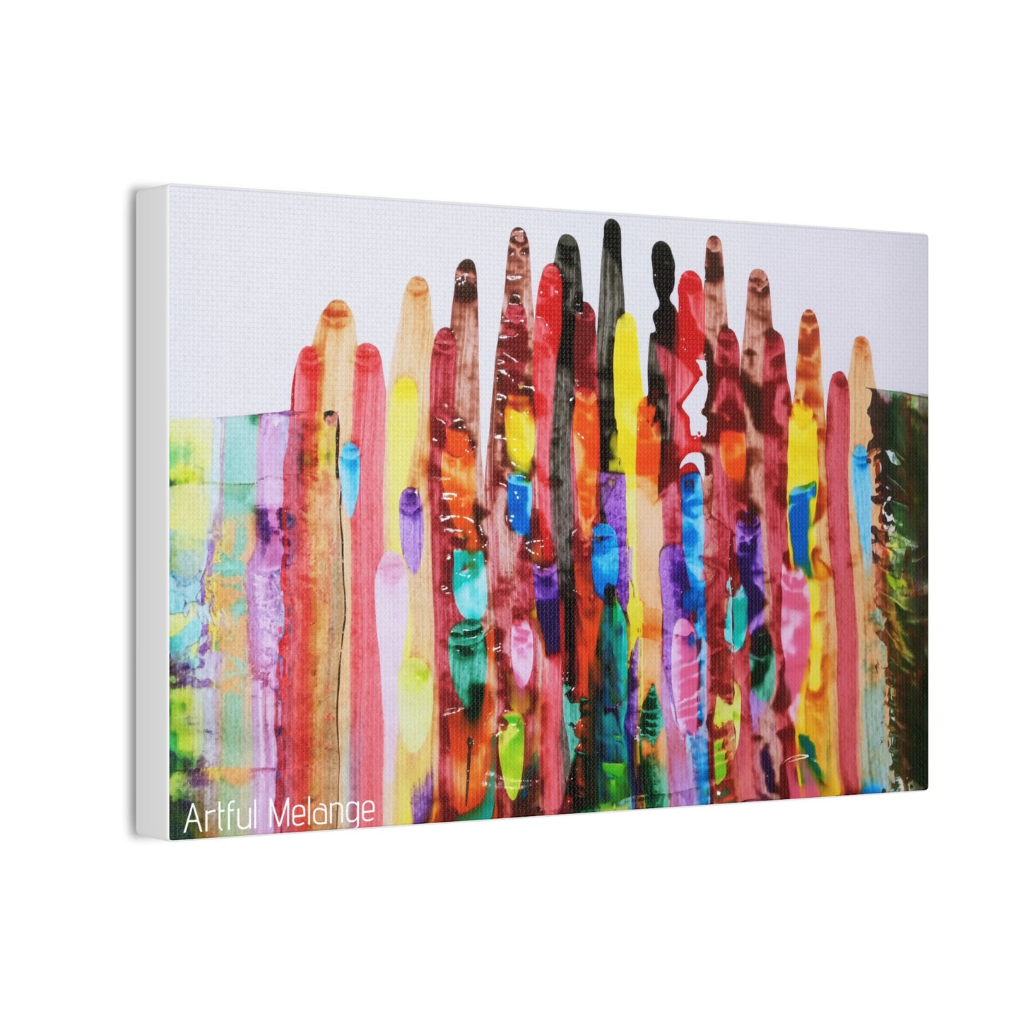 Primary Elegance: A Symphony of Sophistication Canvas Print