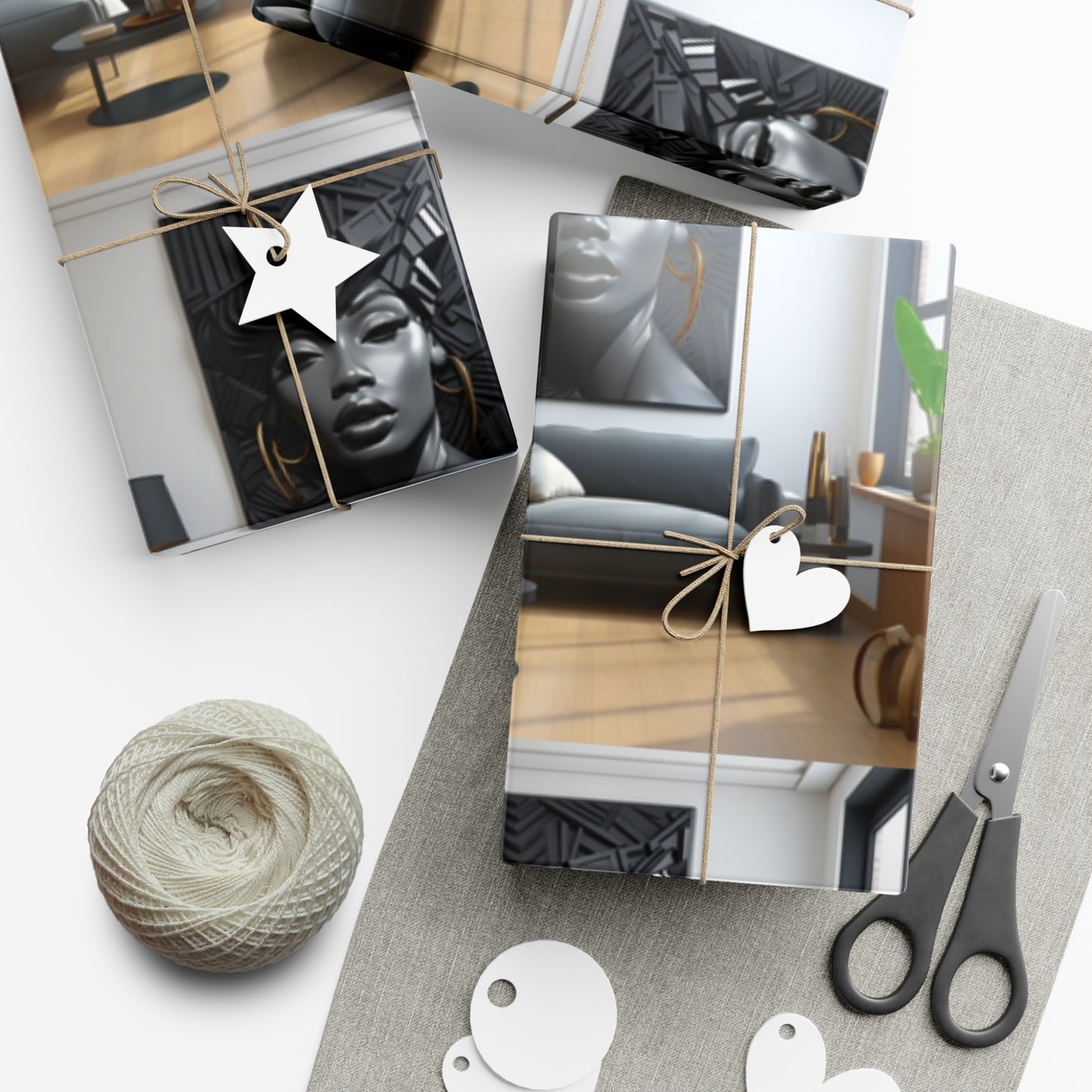 Nubian Nights African Inspired Wrapping Paper Sheet