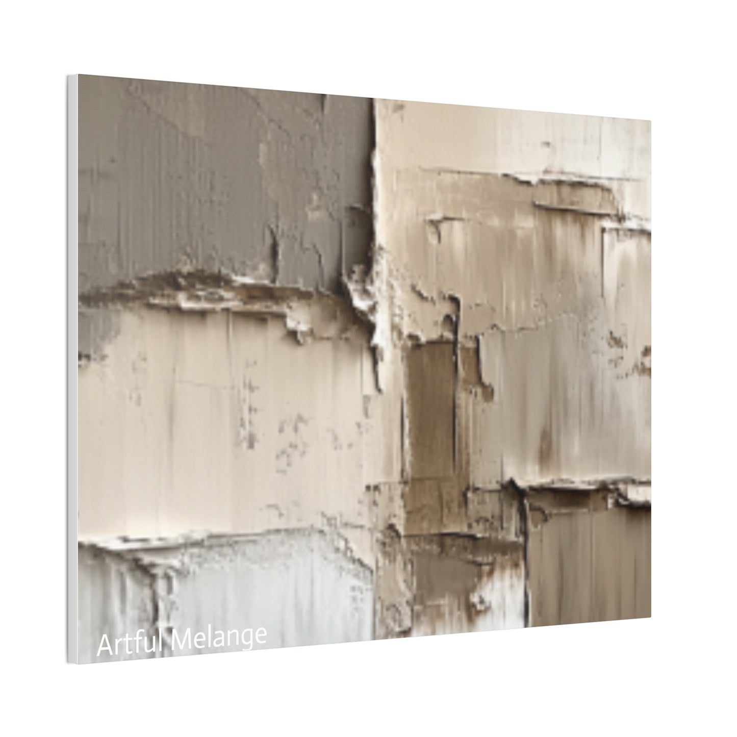 Acrylic Abstract Canvas Print - Richly Textured Artistry