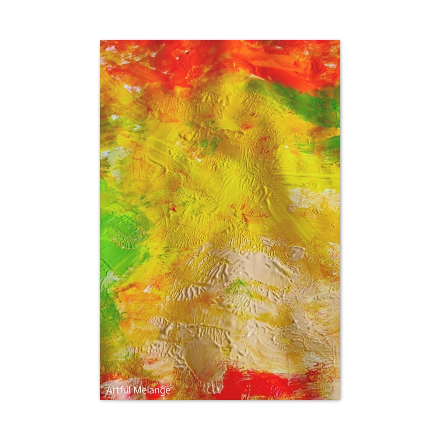 Acrylic Abstract Canvas Print - Richly Textured Artistry