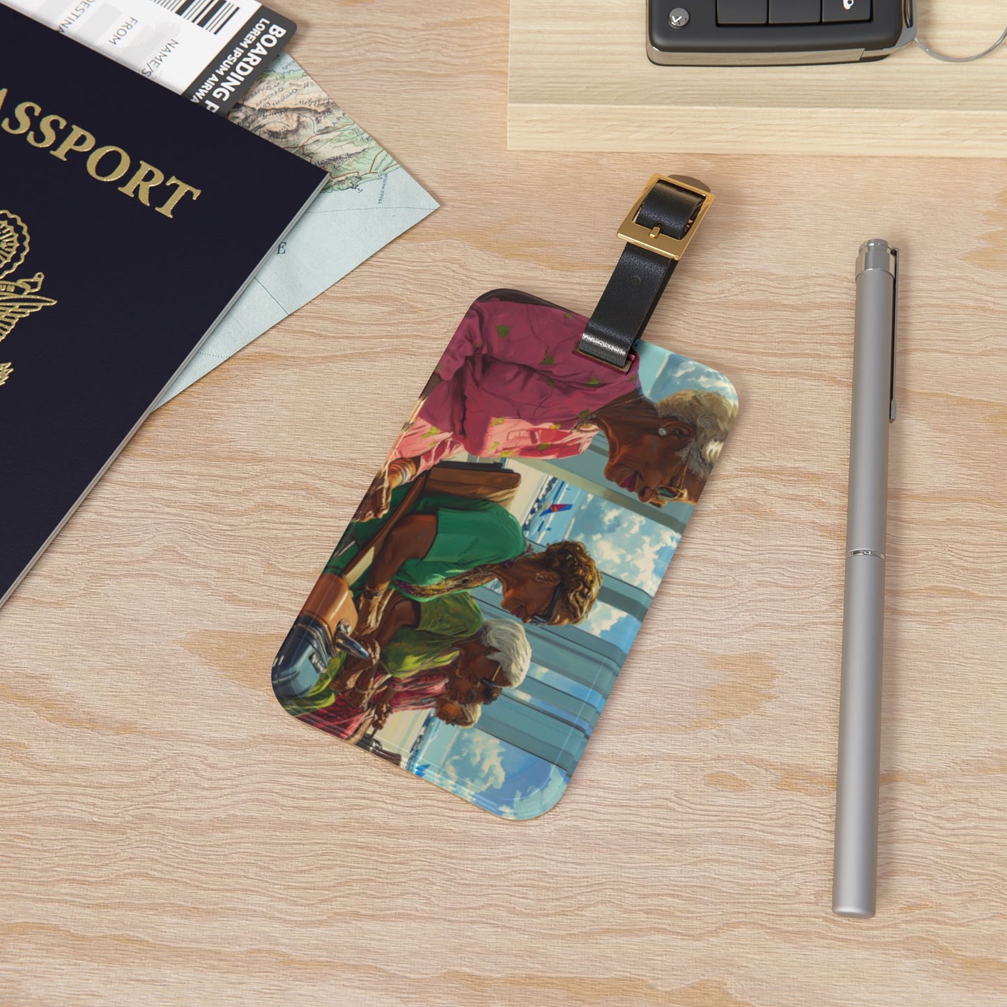 Art Voyage Sisters That Travel Luggage Tag Collection