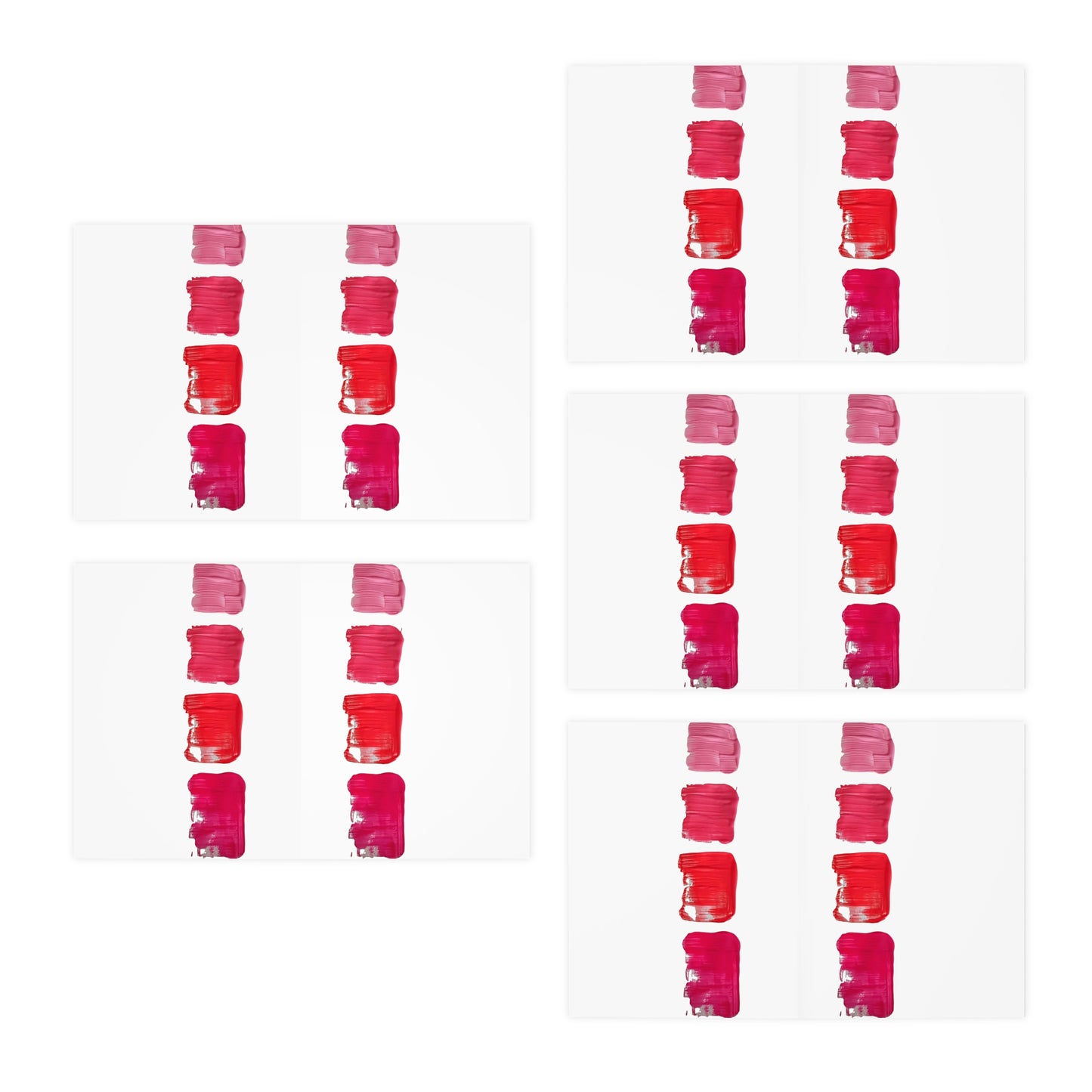 Elegance in Ink: Abstract Art Note Card Set(5-Pack)