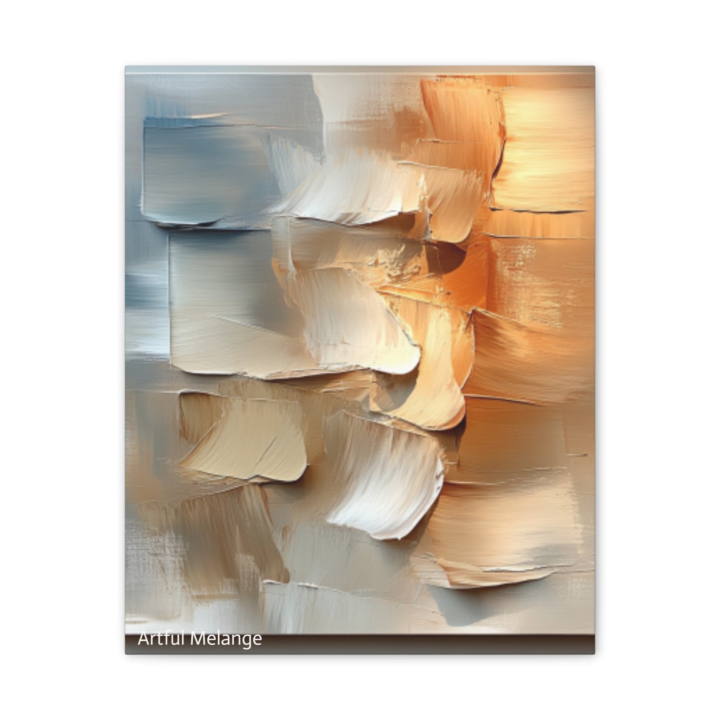 Acrylic Abstract Canvas Print - Richly Textured Artistry