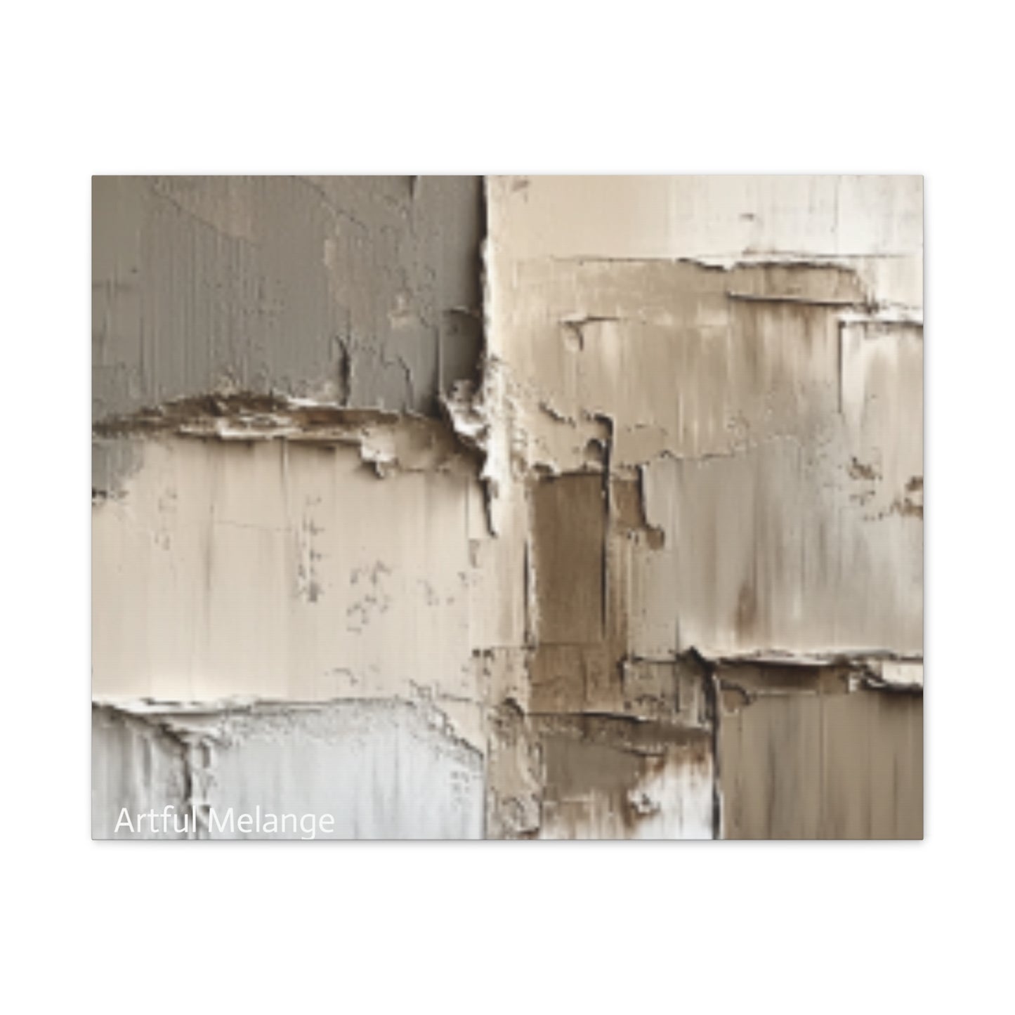 Acrylic Abstract Canvas Print - Richly Textured Artistry