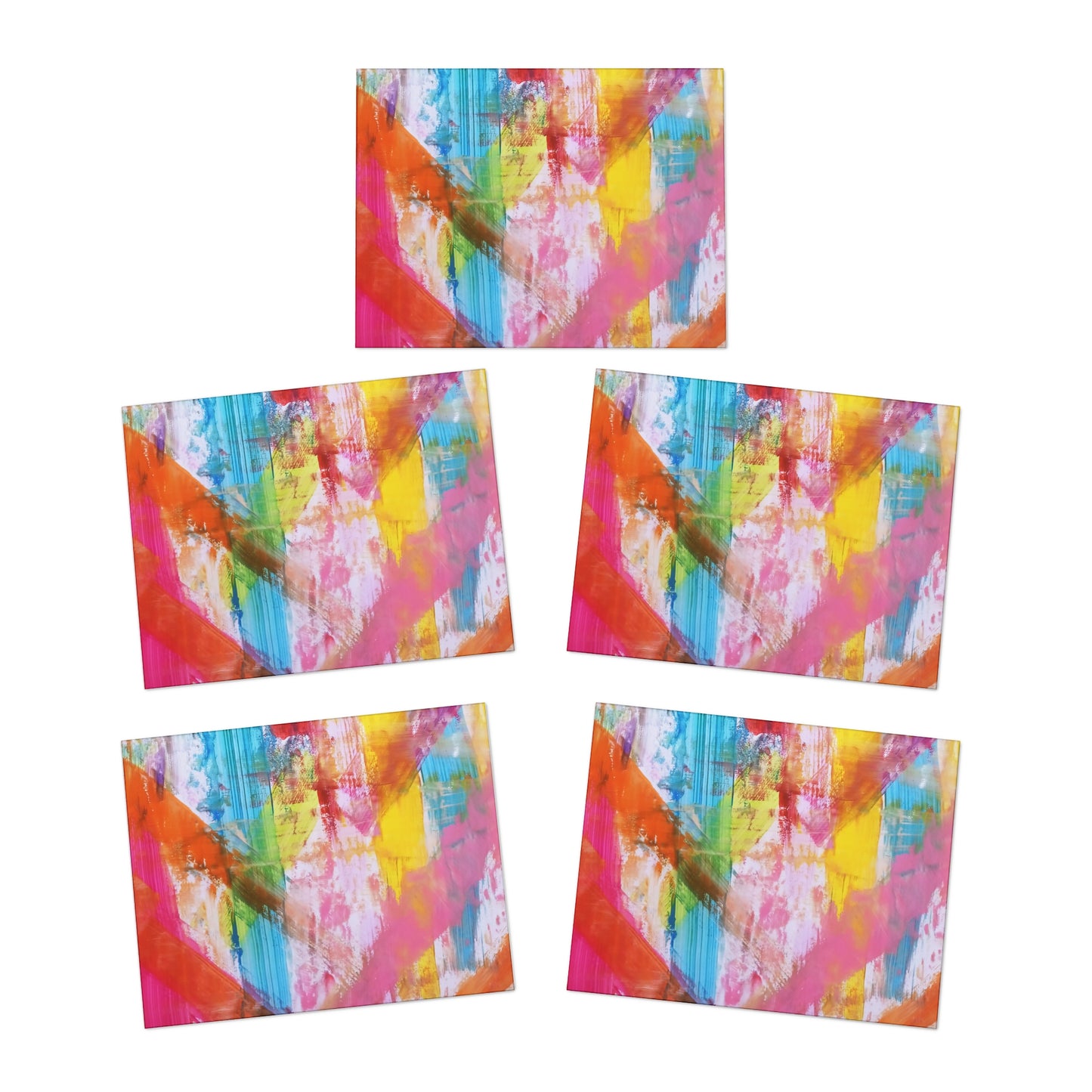 Elegance in Ink: Abstract Art Note Card Set(5-Pack)