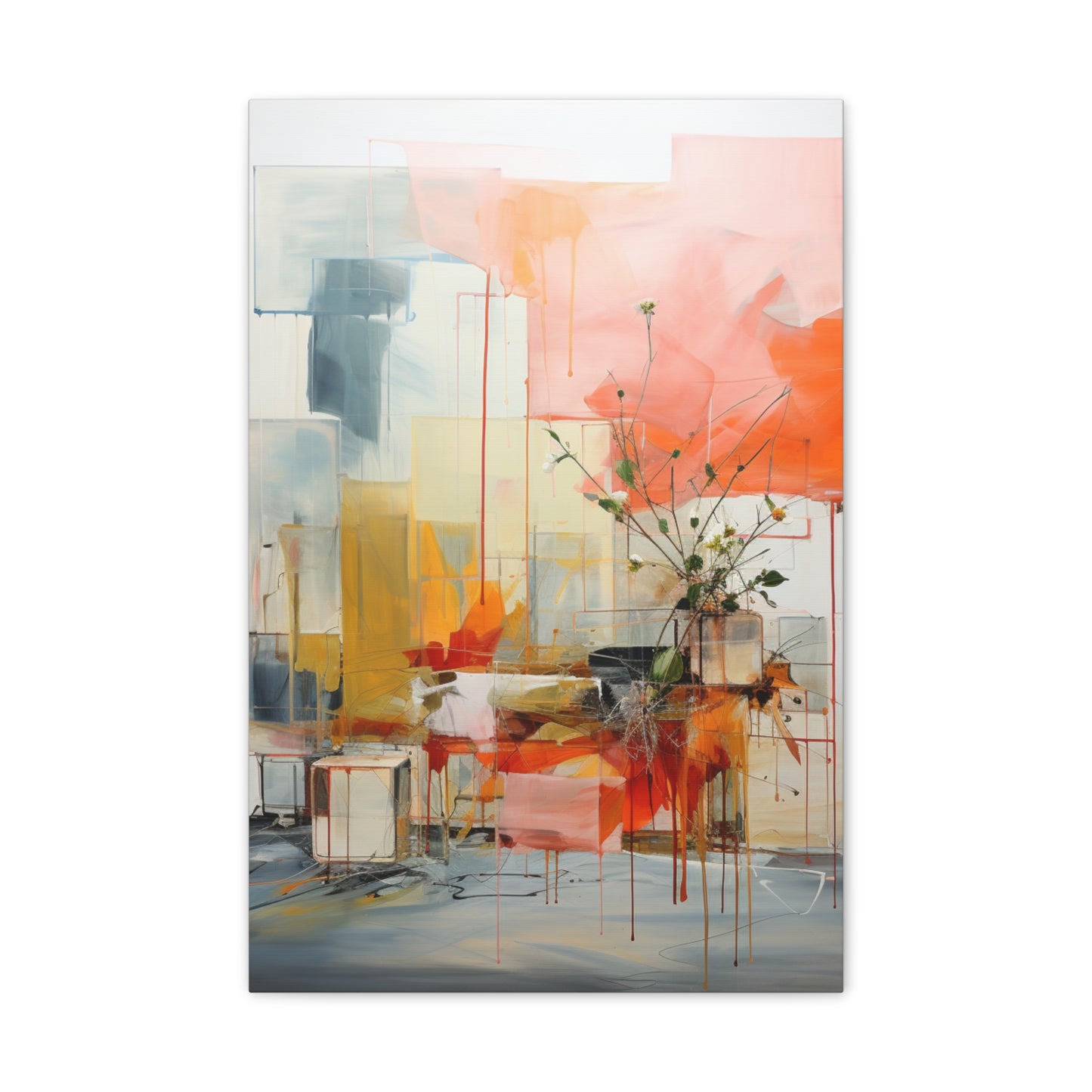 Timeless Elegance: Refined Muted Hues Canvas Print for Sophisticated Living Spaces