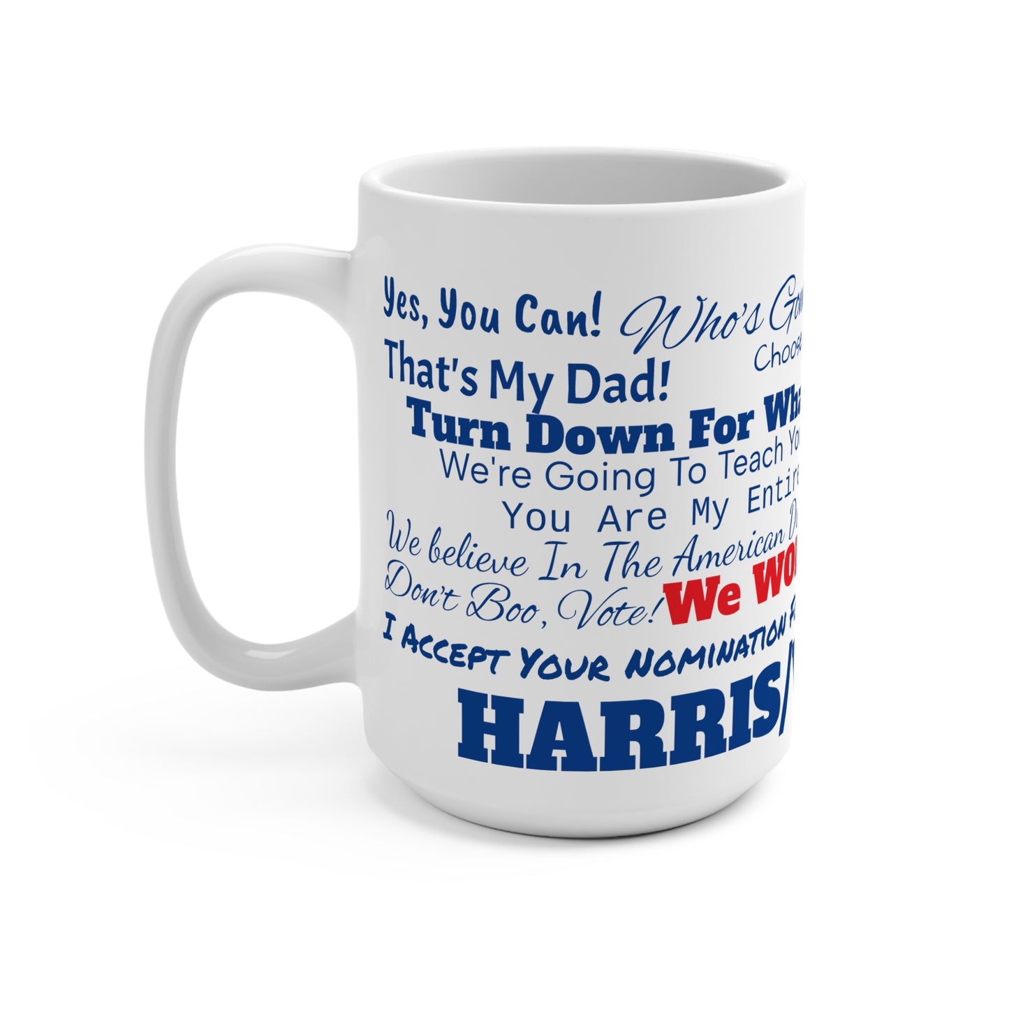KAMALA HARRIS/WALZ 2024 Mug of Democracy: Inspiring Quotes From The DNC 2024