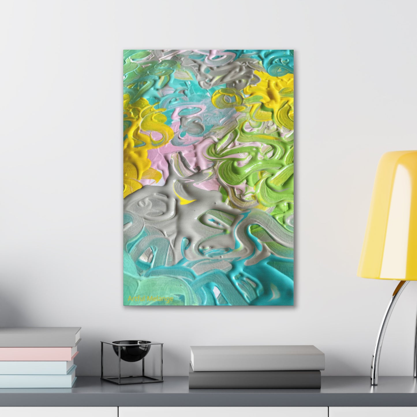 Acrylic Abstract Canvas Print - Richly Textured Artistry