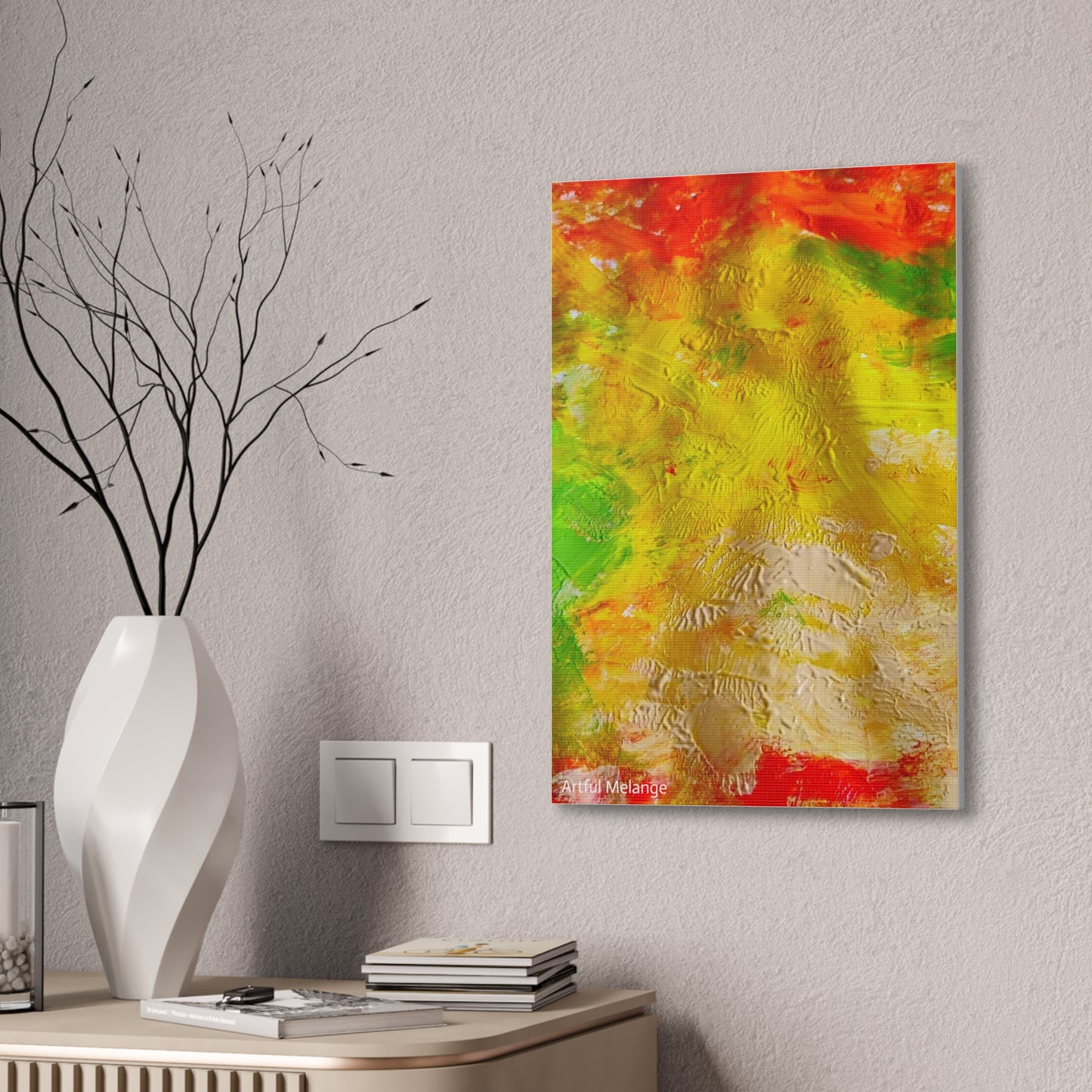 Acrylic Abstract Canvas Print - Richly Textured Artistry