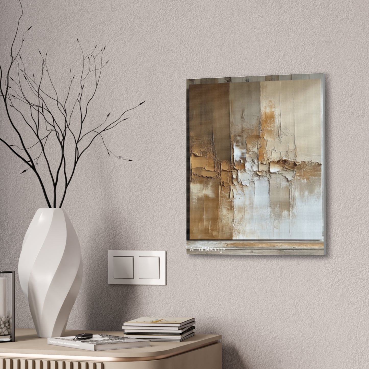 Acrylic Abstract Canvas Print - Richly Textured Artistry