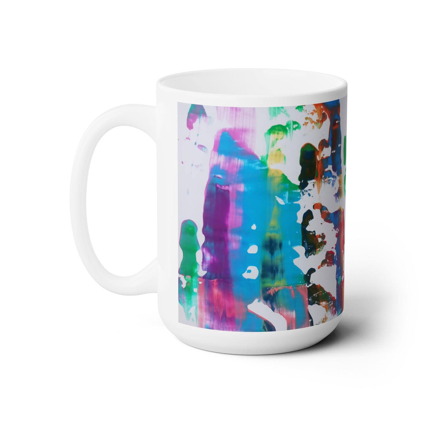 Artsy Abstract Ceramic Mug 15oz