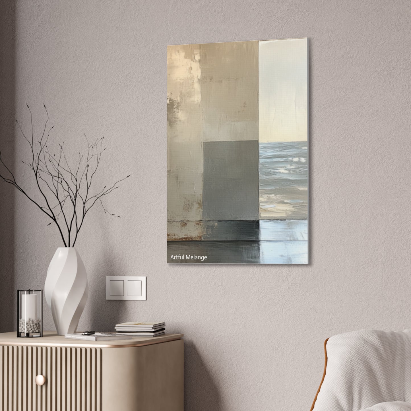 Acrylic Abstract Canvas Print - Richly Textured Artistry