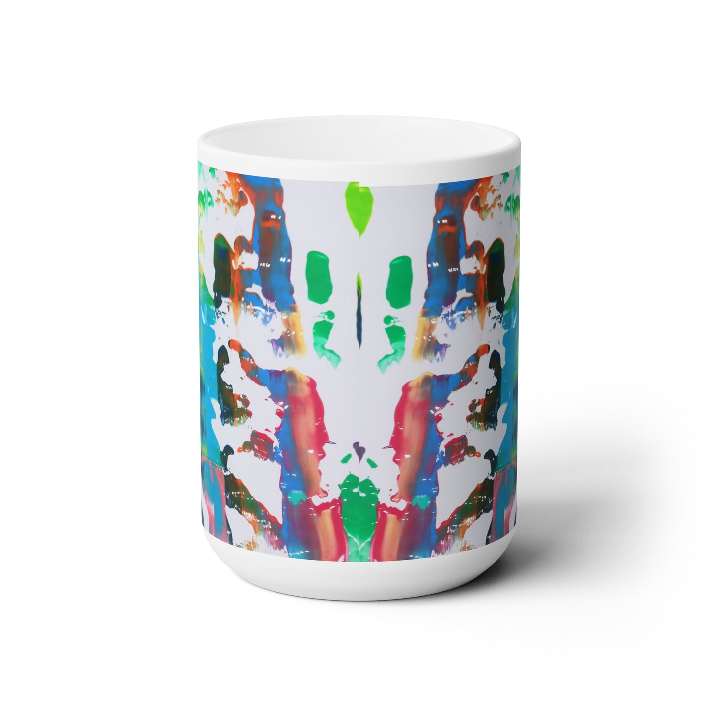 Artsy Abstract Ceramic Mug 15oz