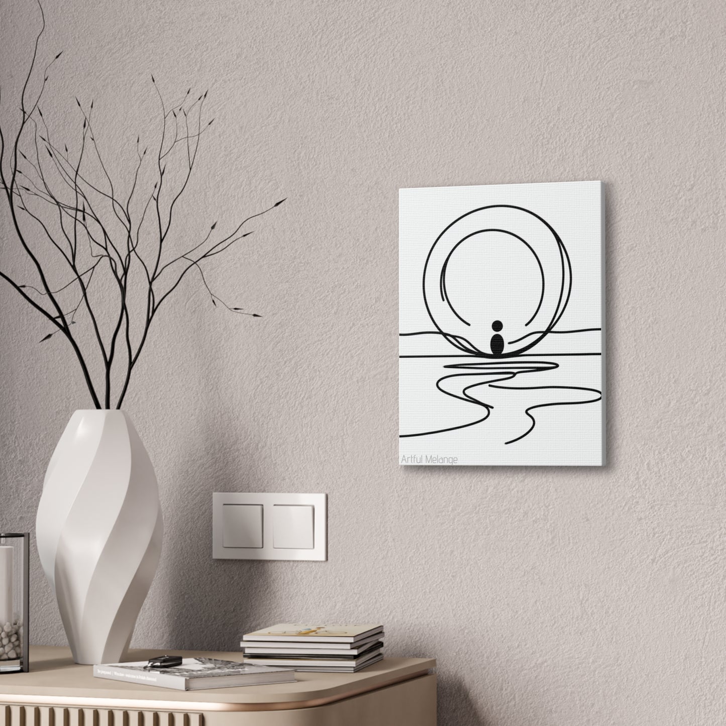 Primary Elegance: A Symphony of Sophistication Canvas Print