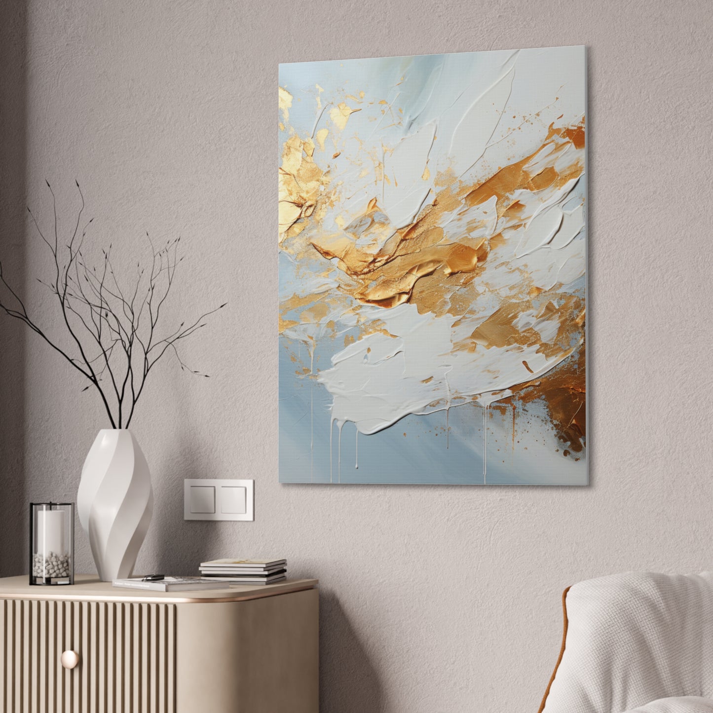 Acrylic Abstract Canvas Print - Richly Textured Artistry