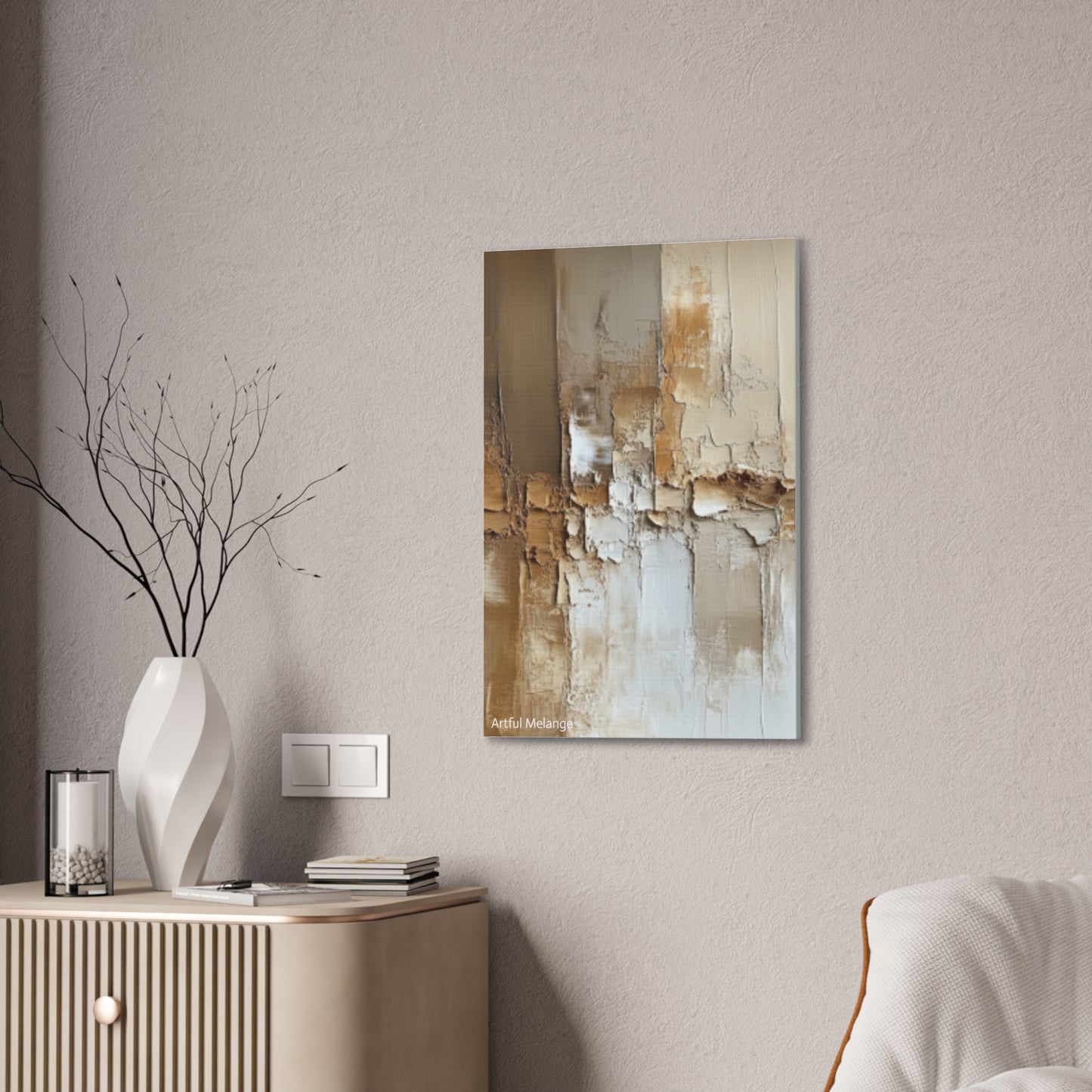 Acrylic Abstract Canvas Print - Richly Textured Artistry