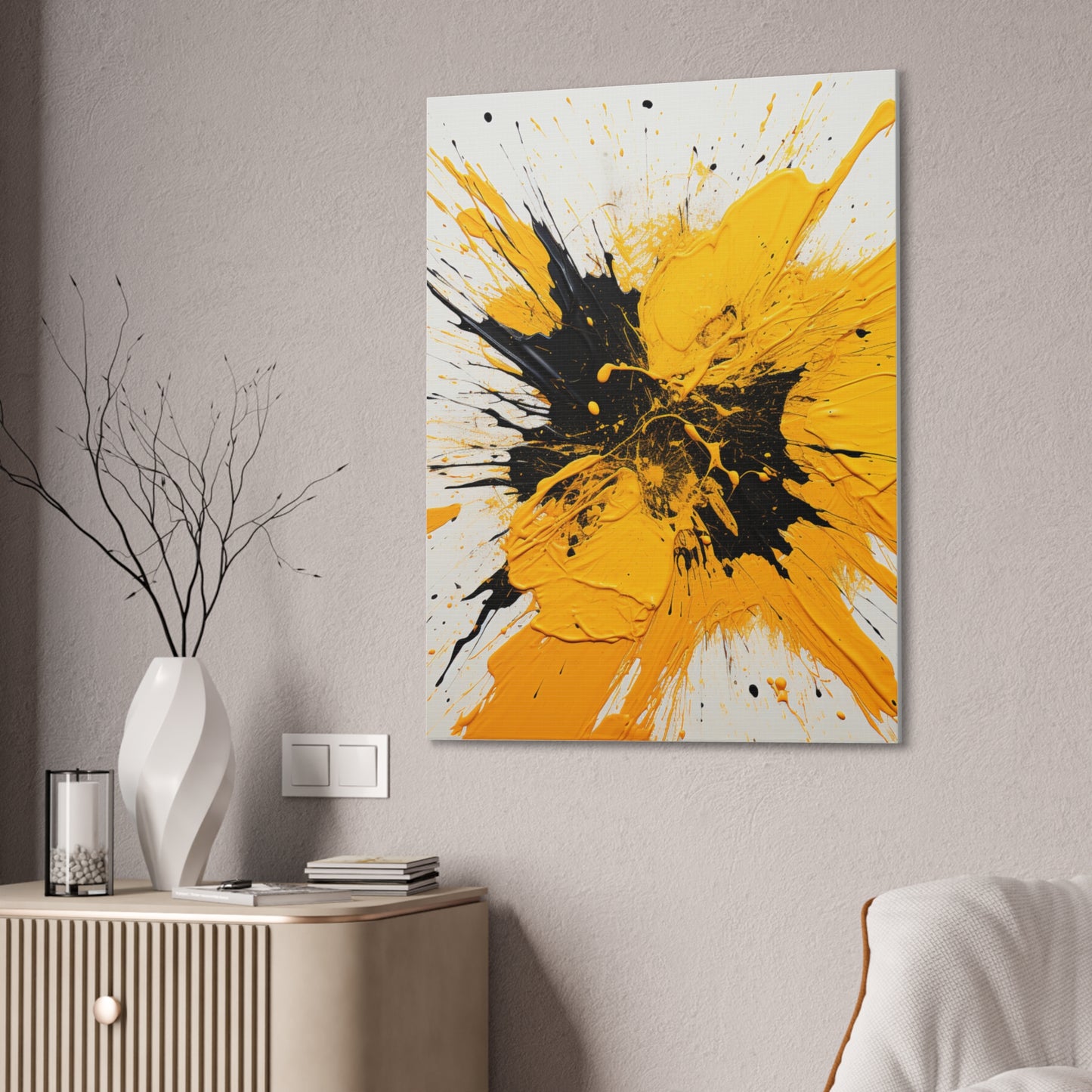 Acrylic Abstract Canvas Print - Richly Textured Artistry