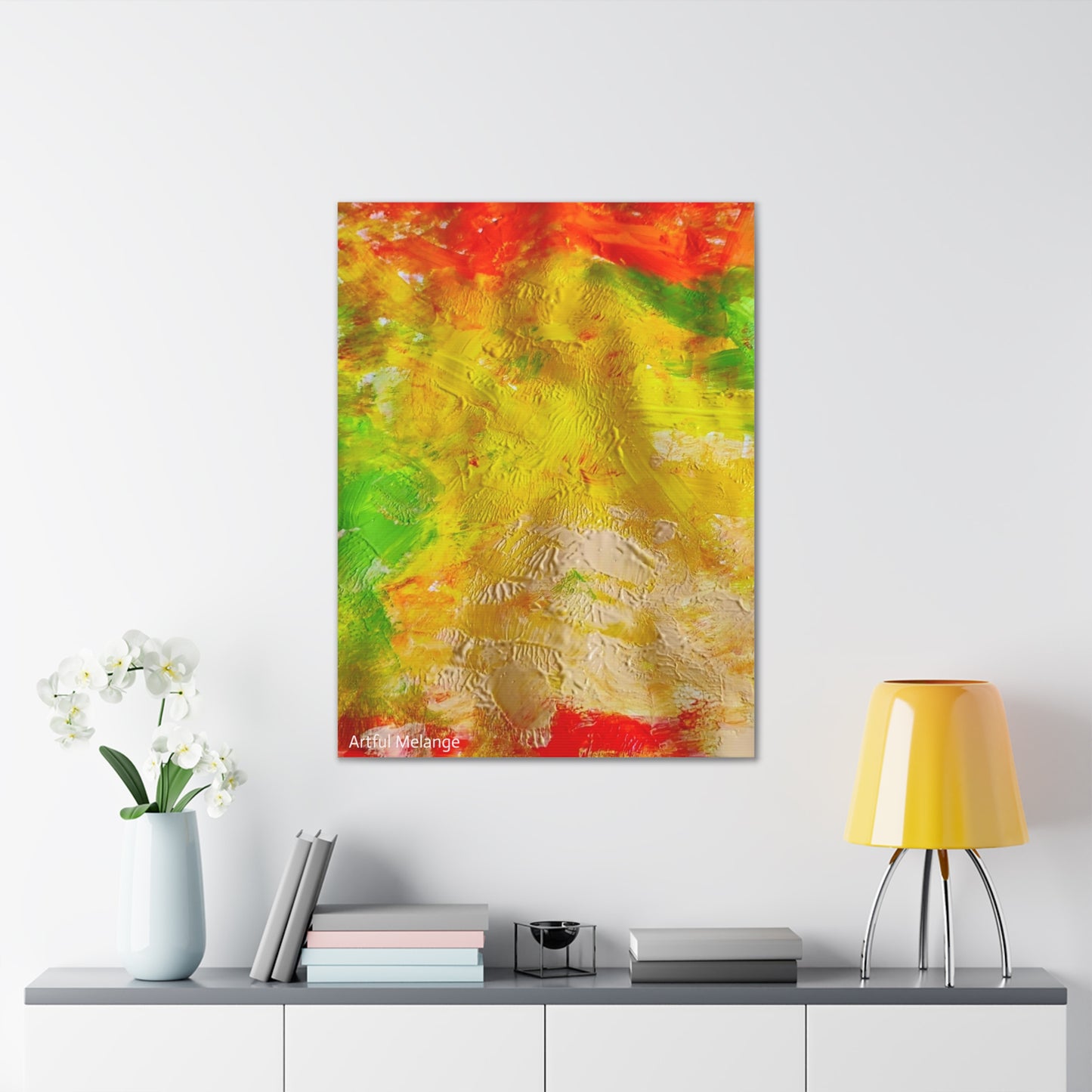 Acrylic Abstract Canvas Print - Richly Textured Artistry