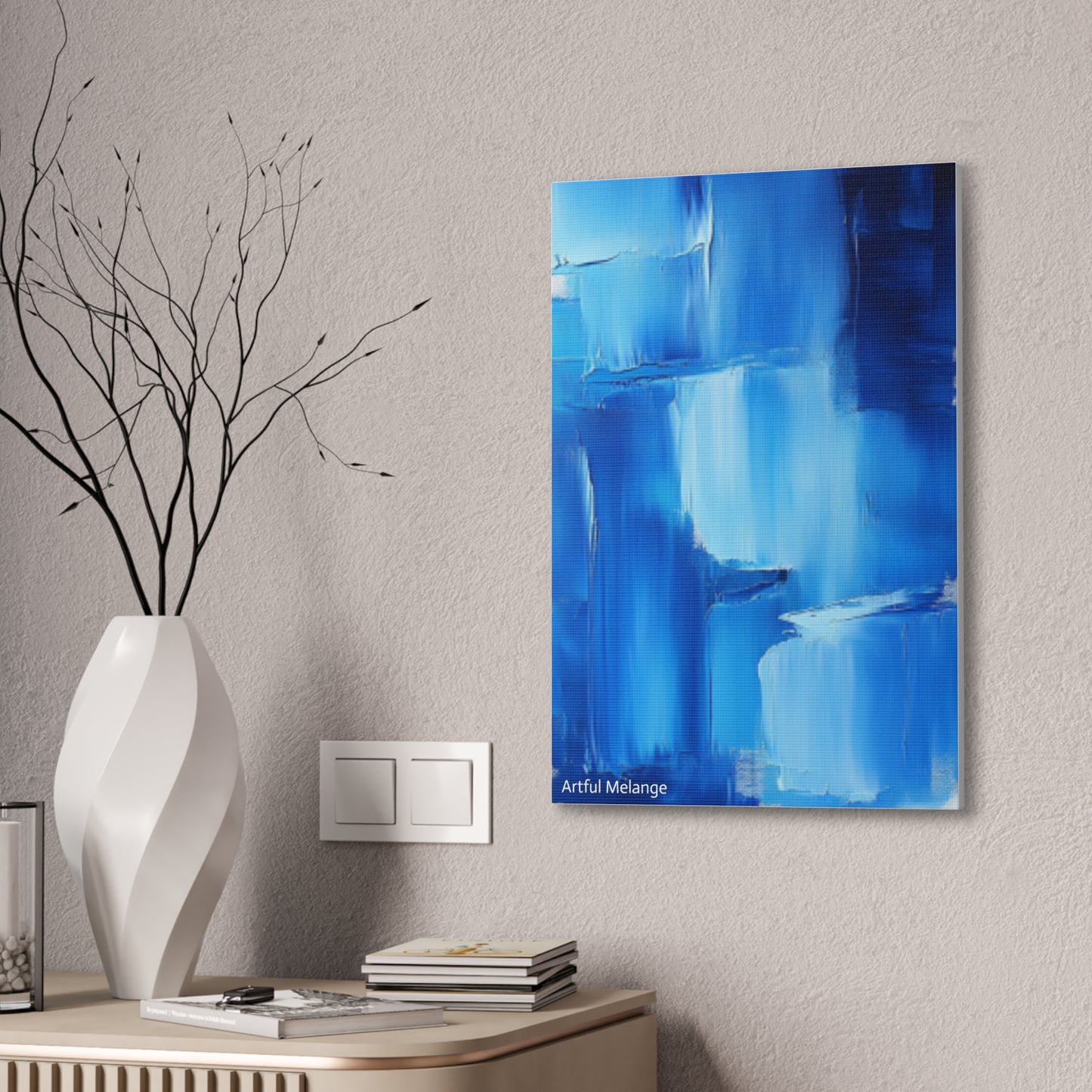 Acrylic Abstract Canvas Print - Richly Textured Artistry