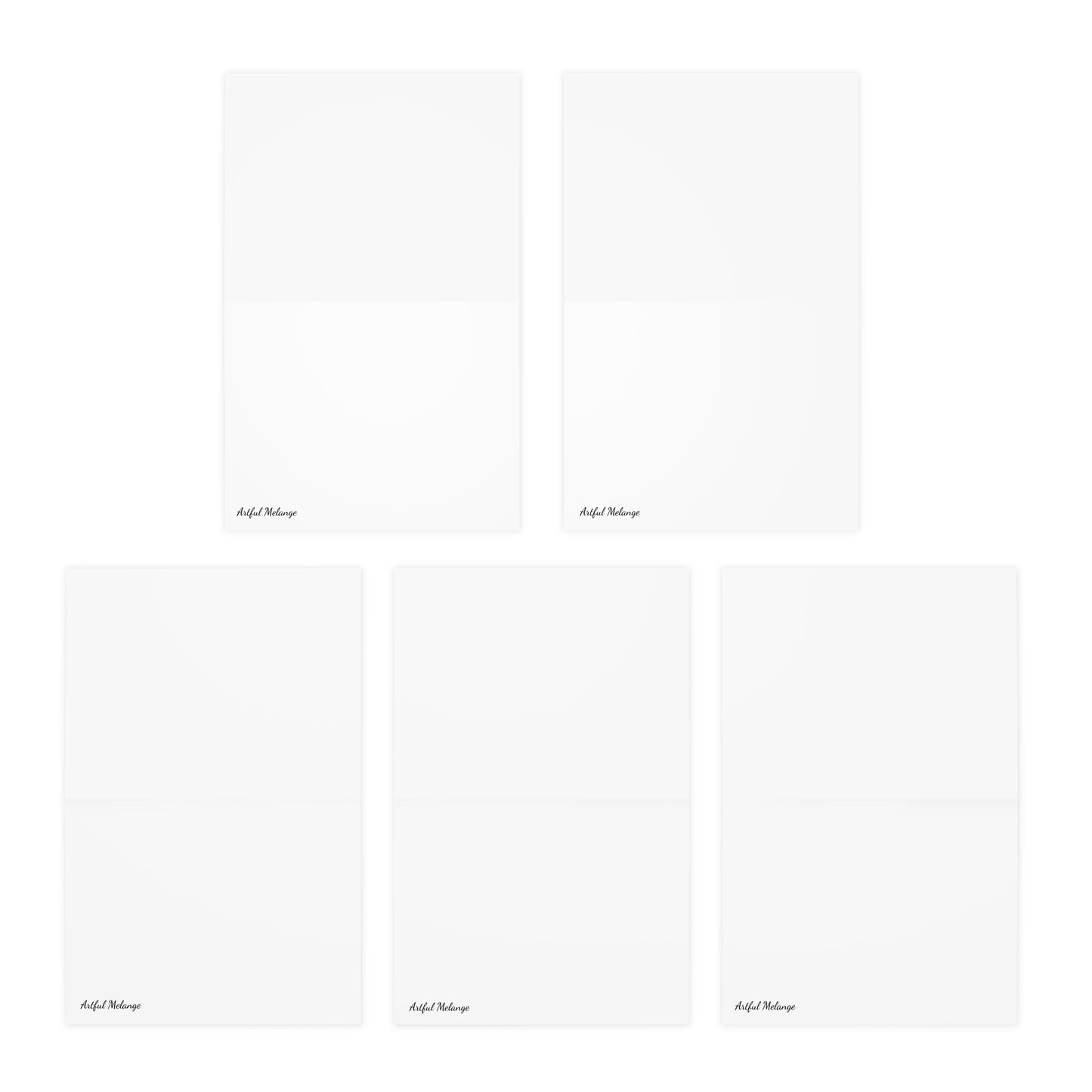 Italian Hillside Scene Design Note Cards (5-Pack)