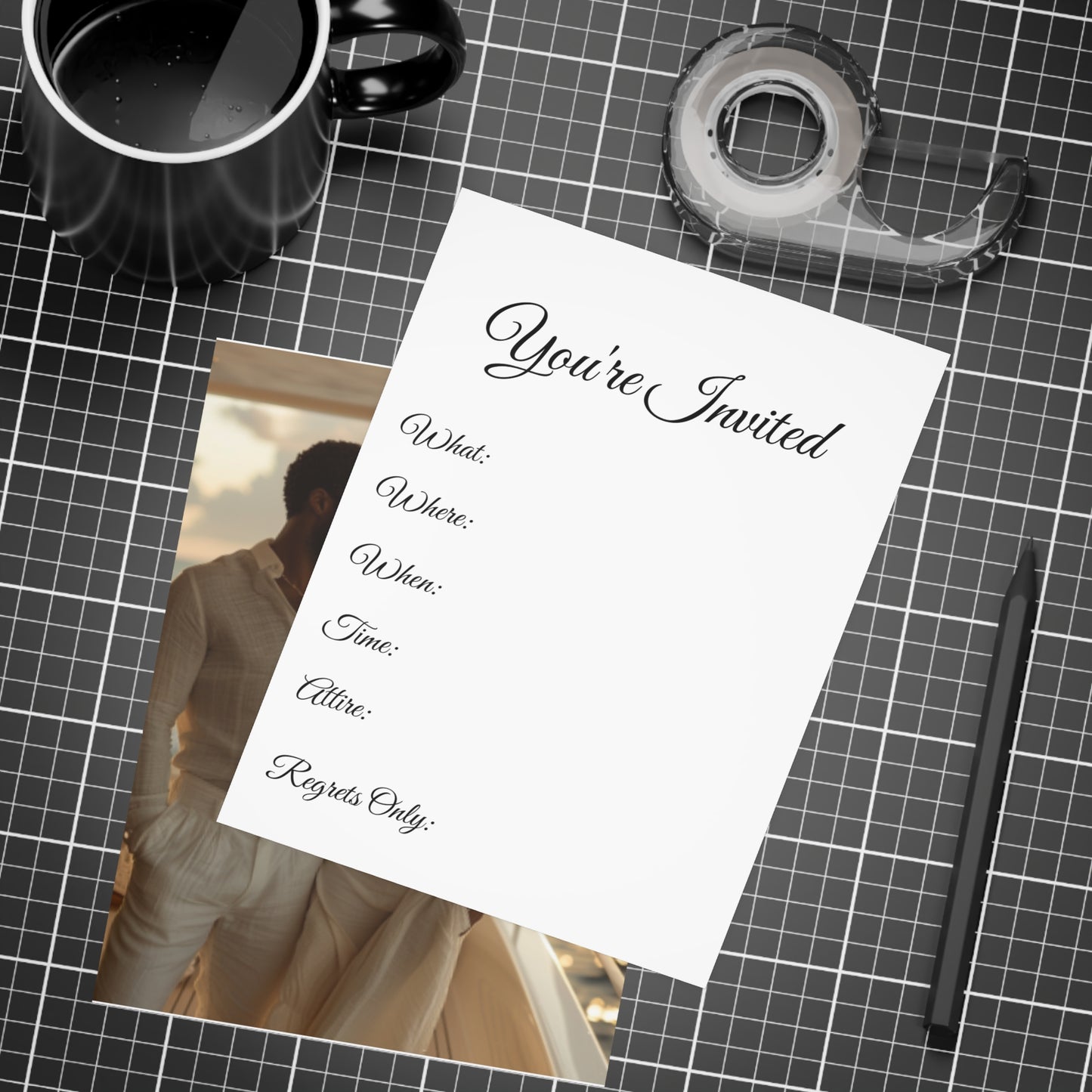 Sail & Celebrate: A Day of Elegance Yacht/Boat Party Invitation Bundles (envelopes included)