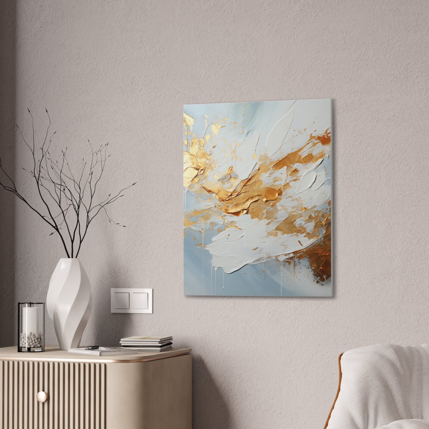 Acrylic Abstract Canvas Print - Richly Textured Artistry