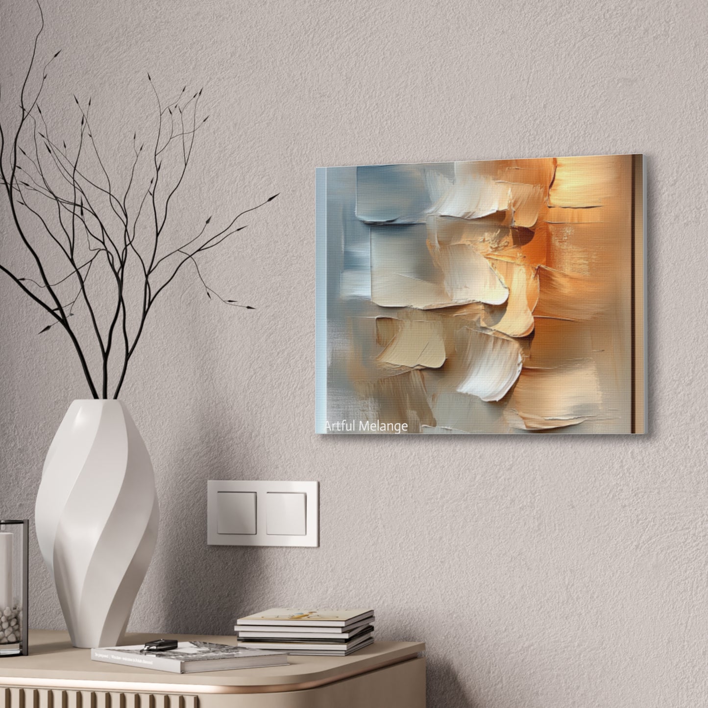 Acrylic Abstract Canvas Print - Richly Textured Artistry