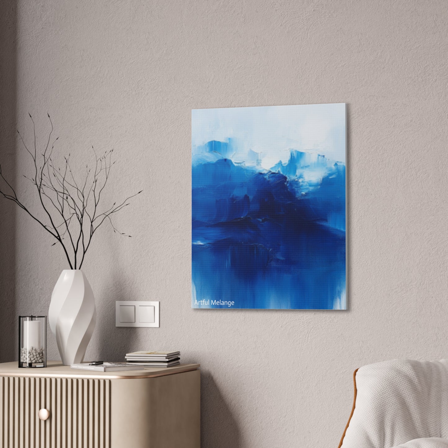 Acrylic Abstract Canvas Print - Richly Textured Artistry