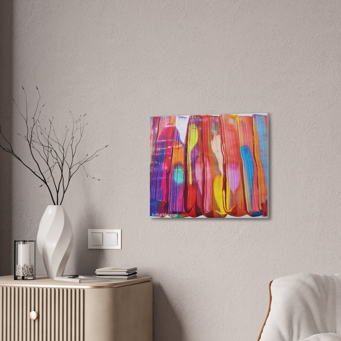 Primary Elegance: A Symphony of Sophistication Canvas Print