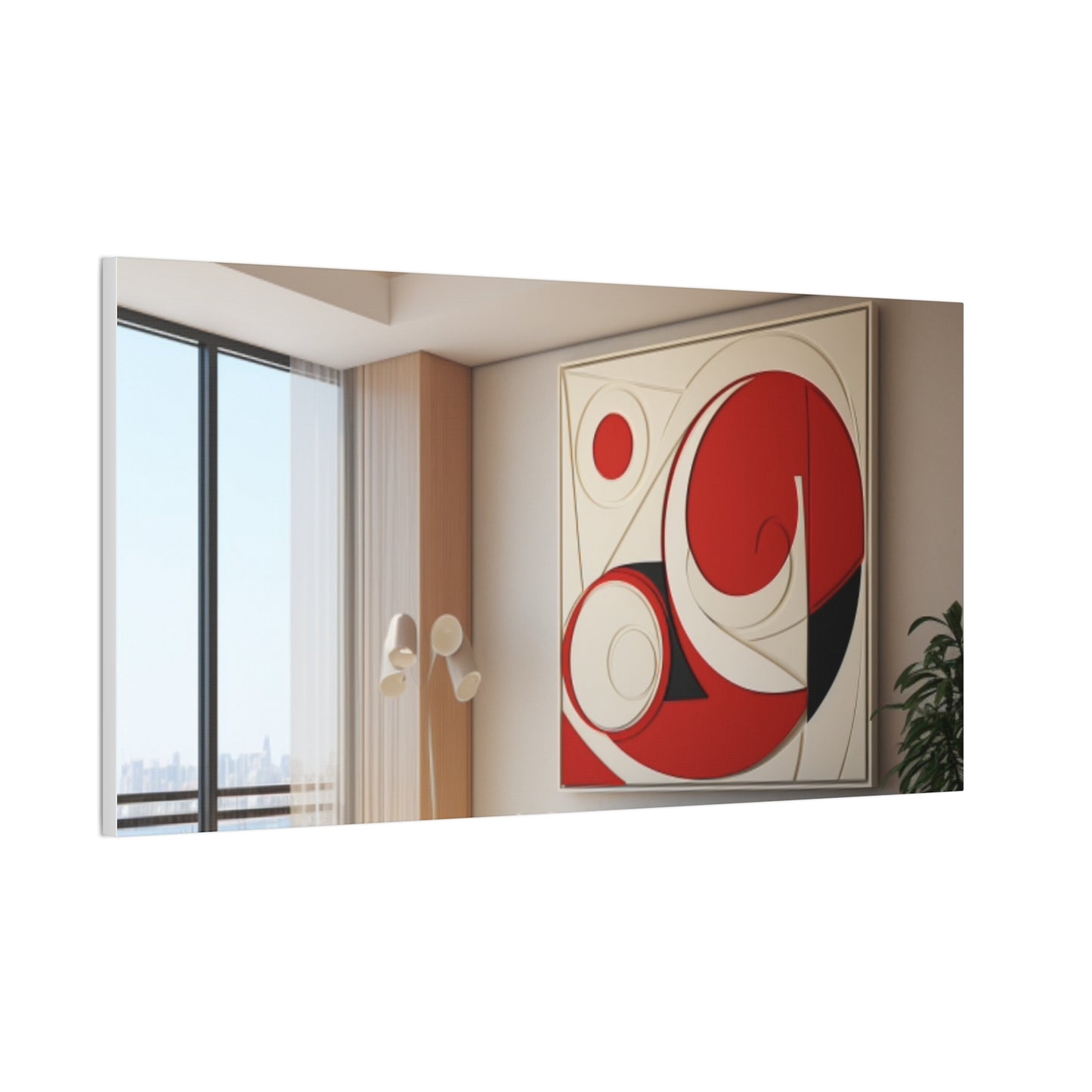 Crimson Elegance: A Symphony of Sophistication Canvas Print