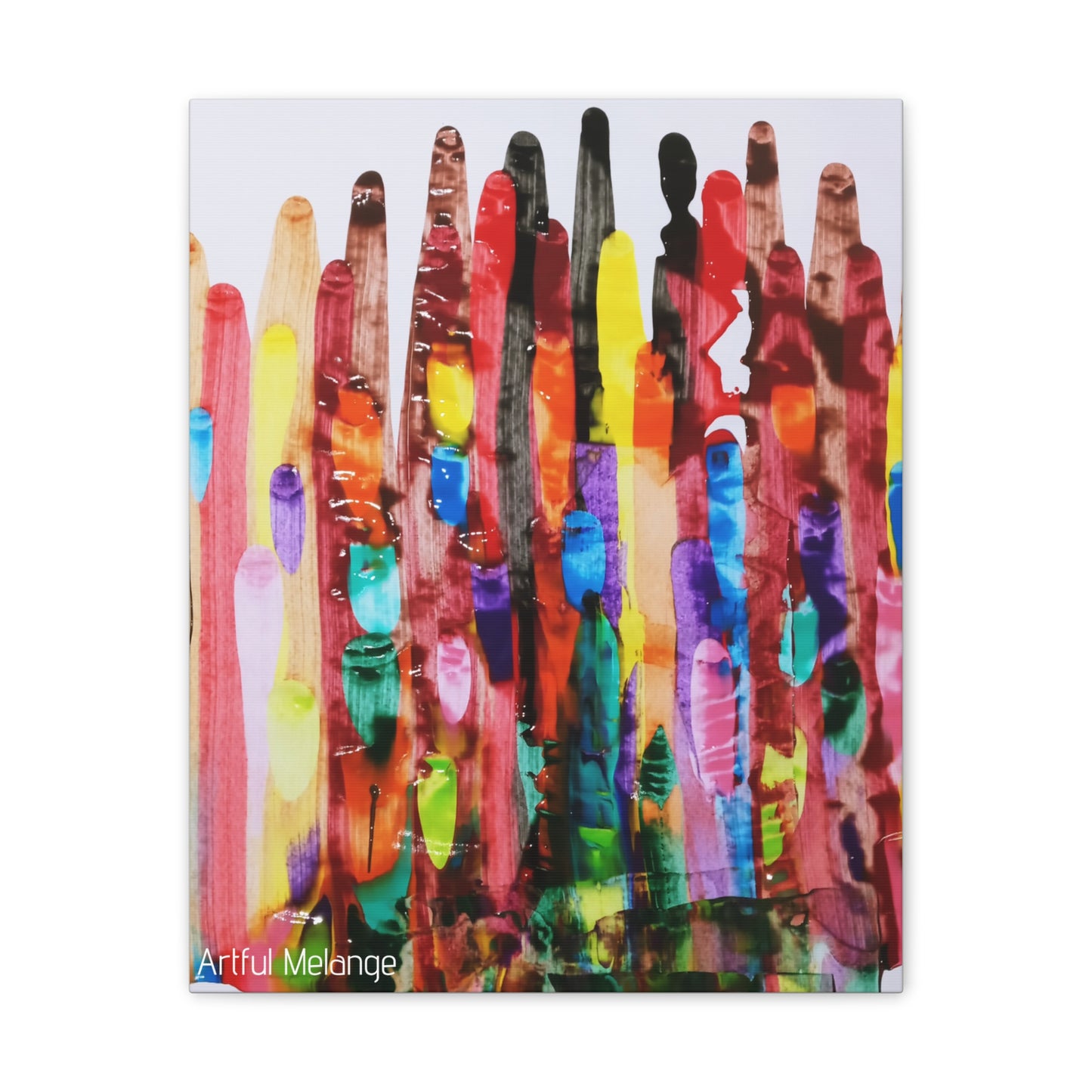 Primary Elegance: A Symphony of Sophistication Canvas Print