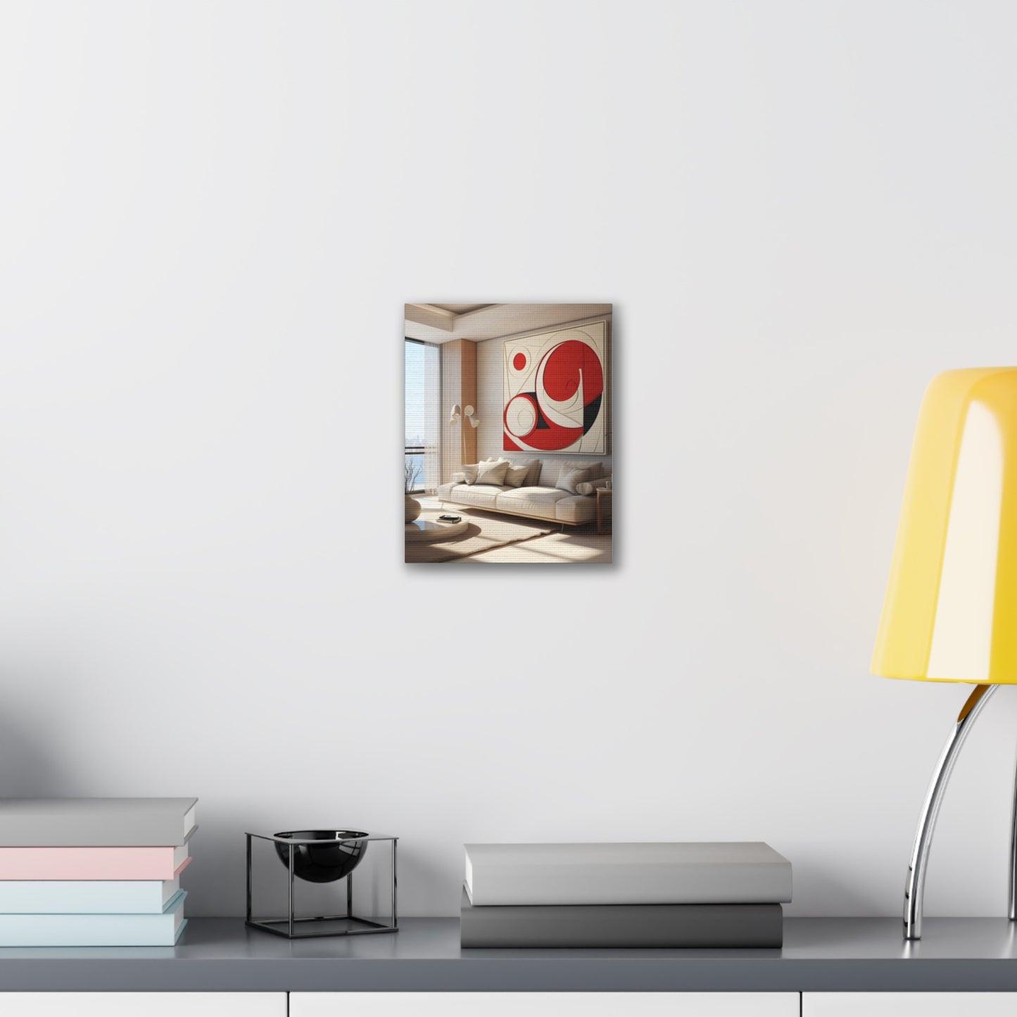 Crimson Elegance: A Symphony of Sophistication Canvas Print