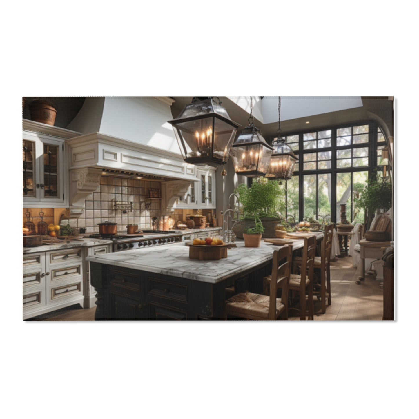 French Country Kitchen Area Rug