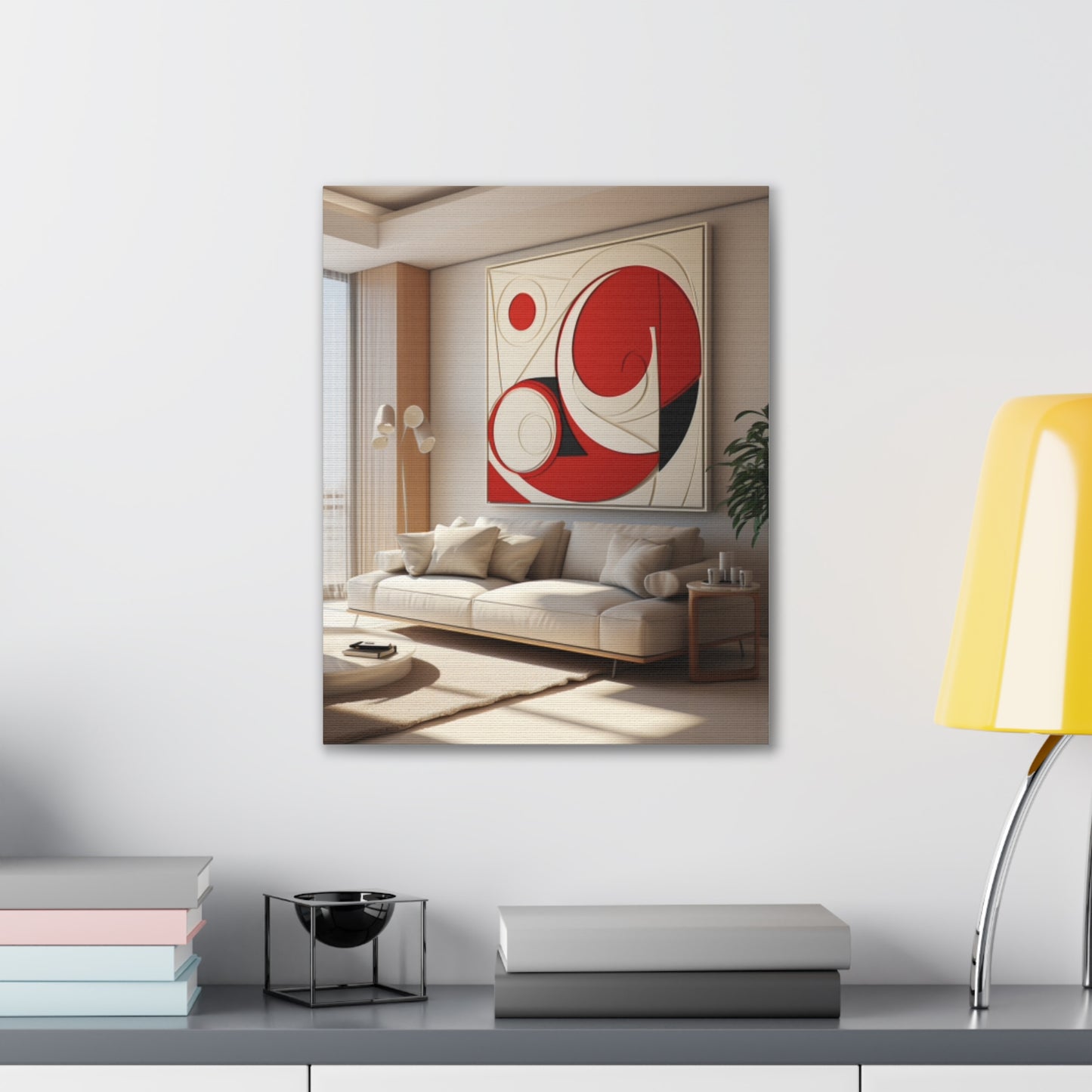 Crimson Elegance: A Symphony of Sophistication Canvas Print