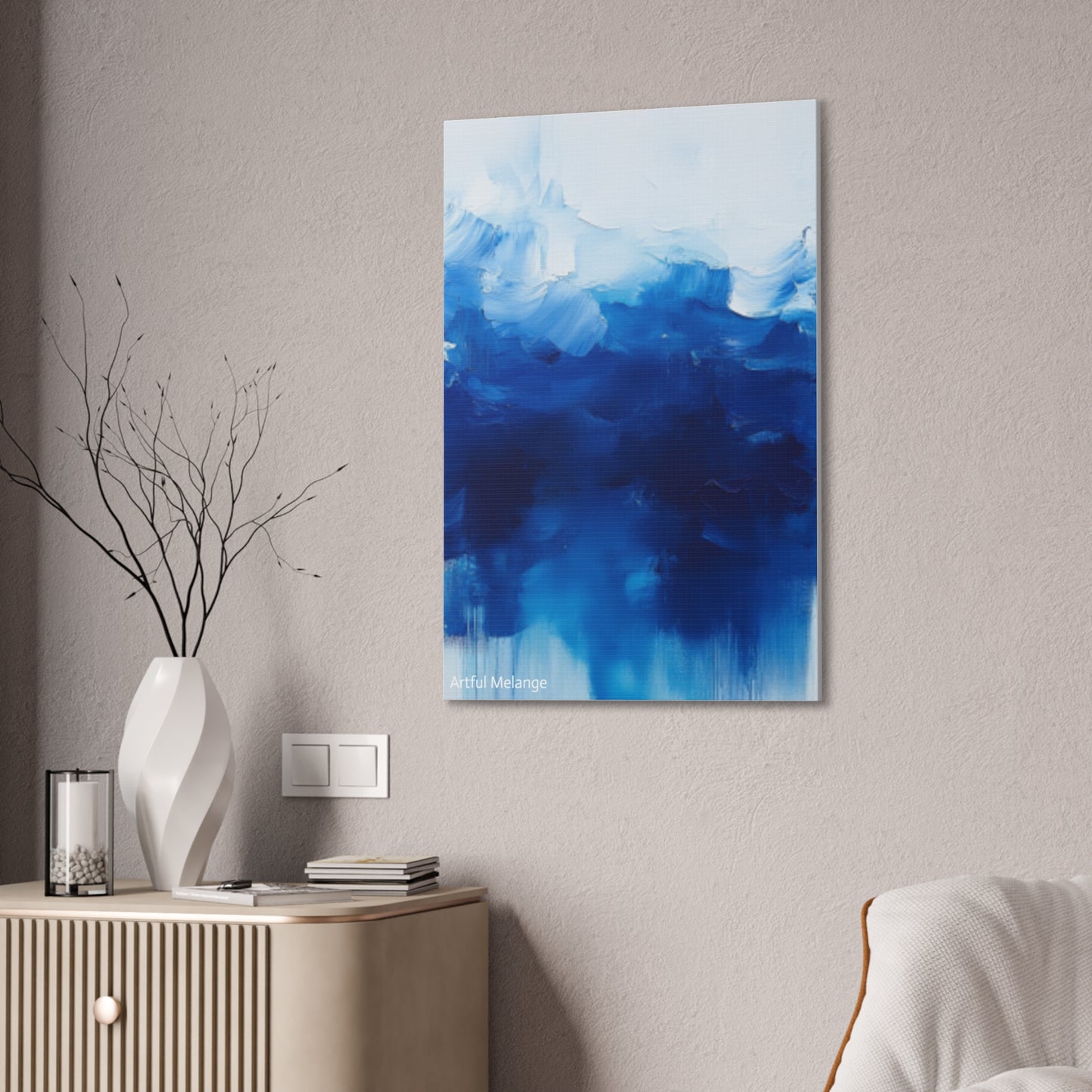 Acrylic Abstract Canvas Print - Richly Textured Artistry