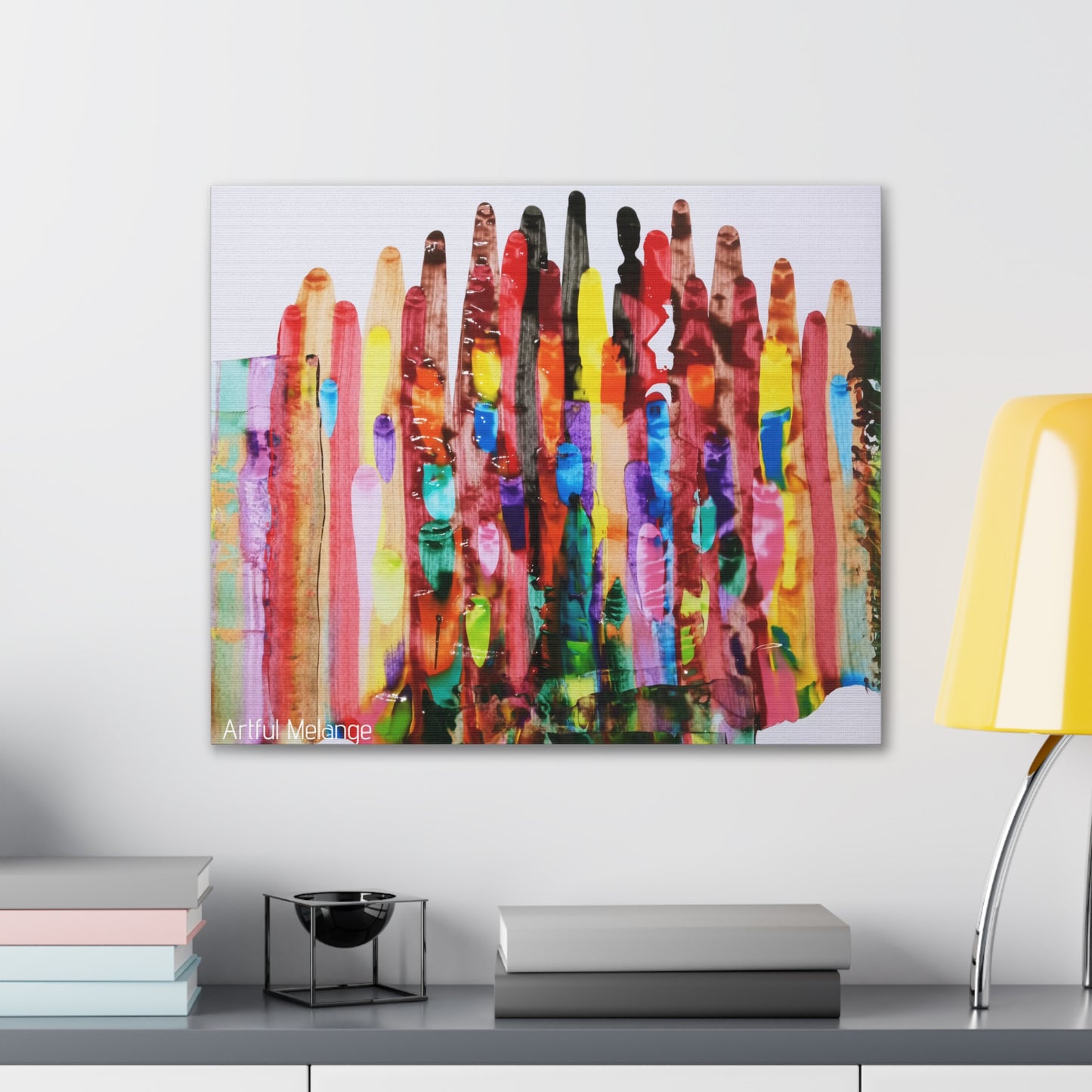 Primary Elegance: A Symphony of Sophistication Canvas Print