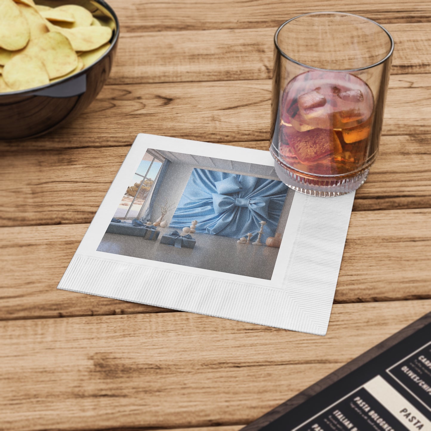 Dynamic Holiday Napkins for Sophisticated Living Spaces