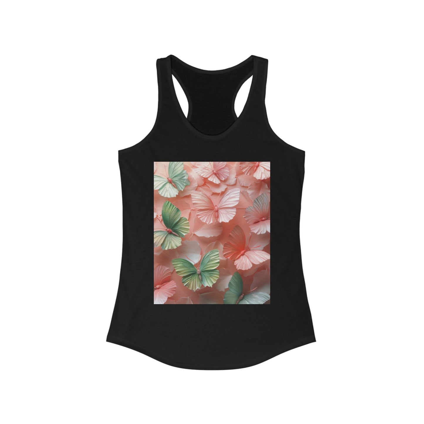 Flutter & Flow | Women's Razorback White T-Shirts with Artistic Butterflies 2