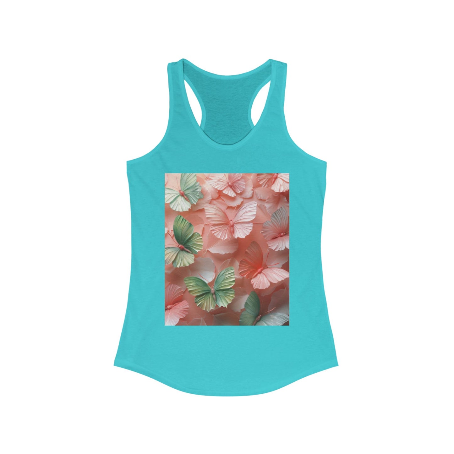 Flutter & Flow | Women's Razorback White T-Shirts with Artistic Butterflies 2