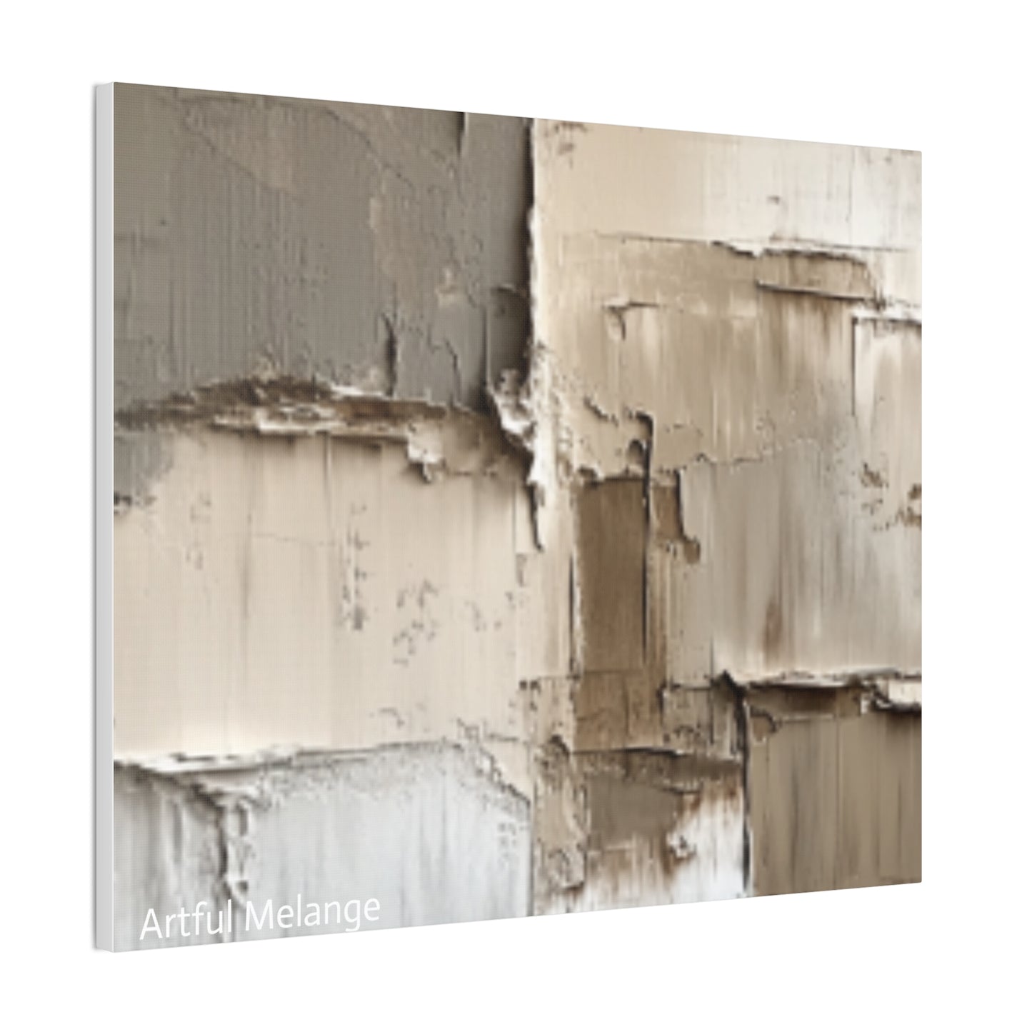 Acrylic Abstract Canvas Print - Richly Textured Artistry