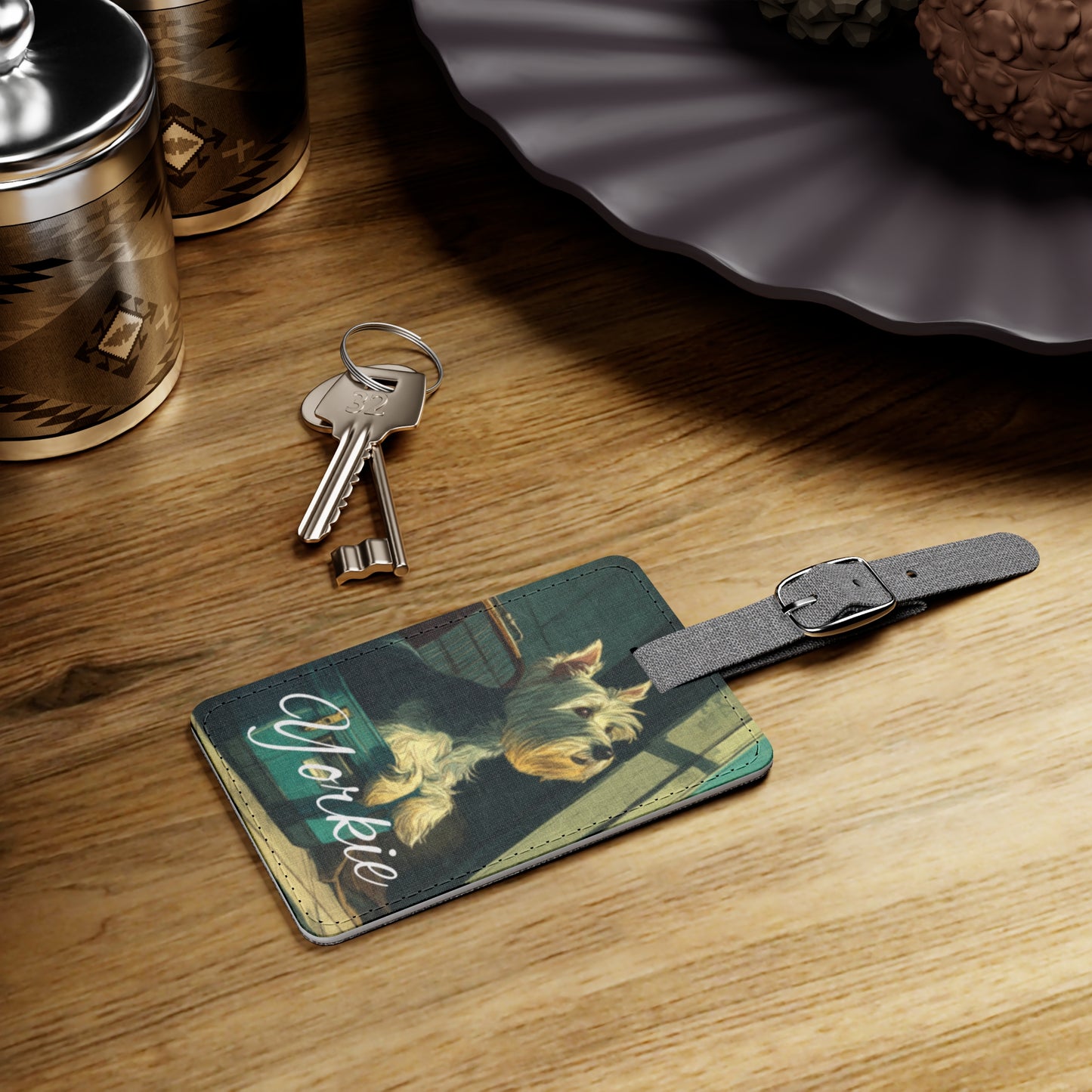 Pawfect Travels™ Pet-Inspired Luggage Tag, Yorkie 4 Rectangle