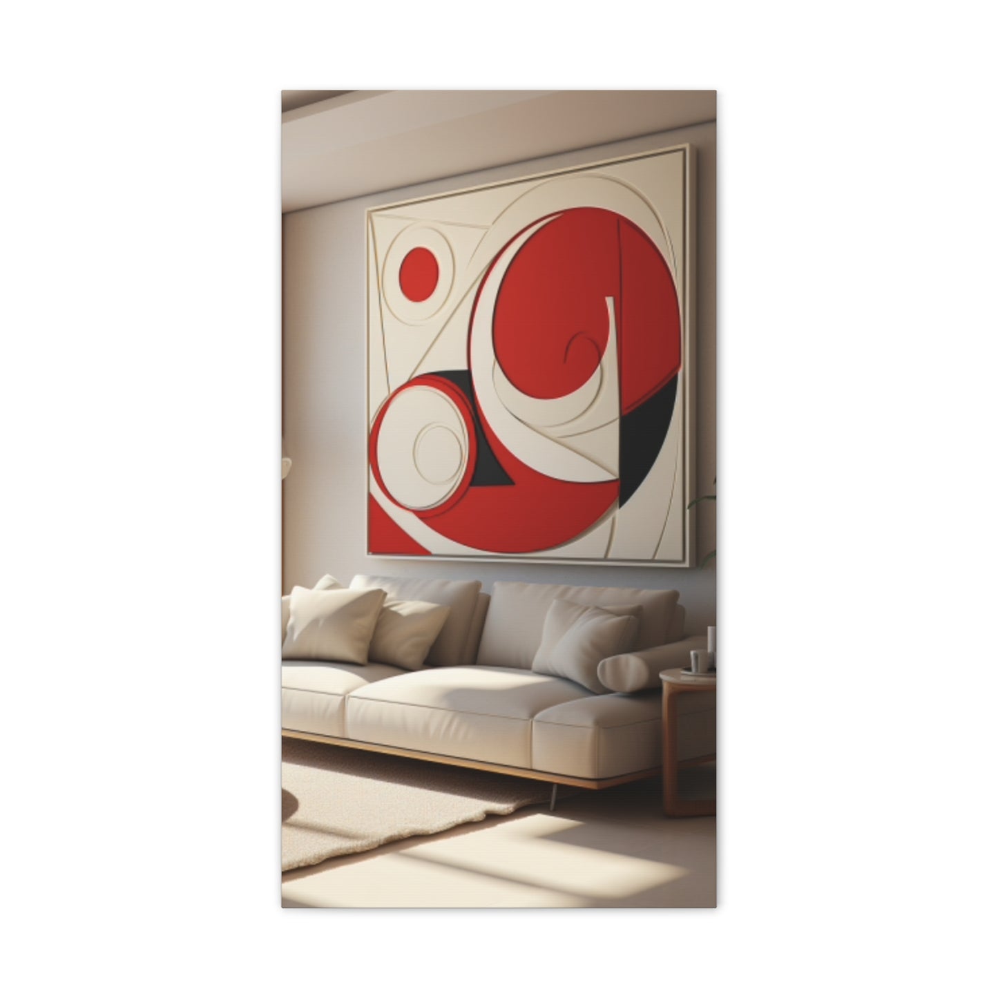 Crimson Elegance: A Symphony of Sophistication Canvas Print