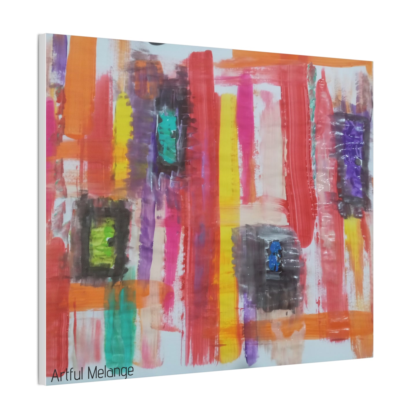 Primary Elegance: A Symphony of Sophistication Canvas Print
