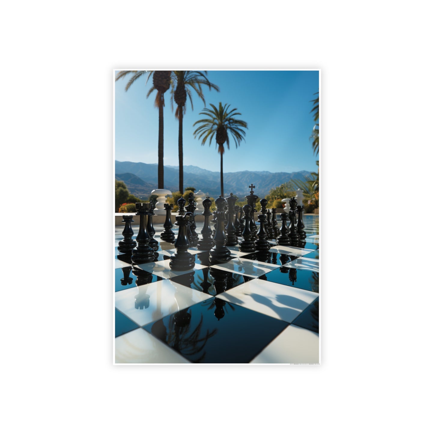 Grandmaster Majesty- Chess Set Poster Print Series
